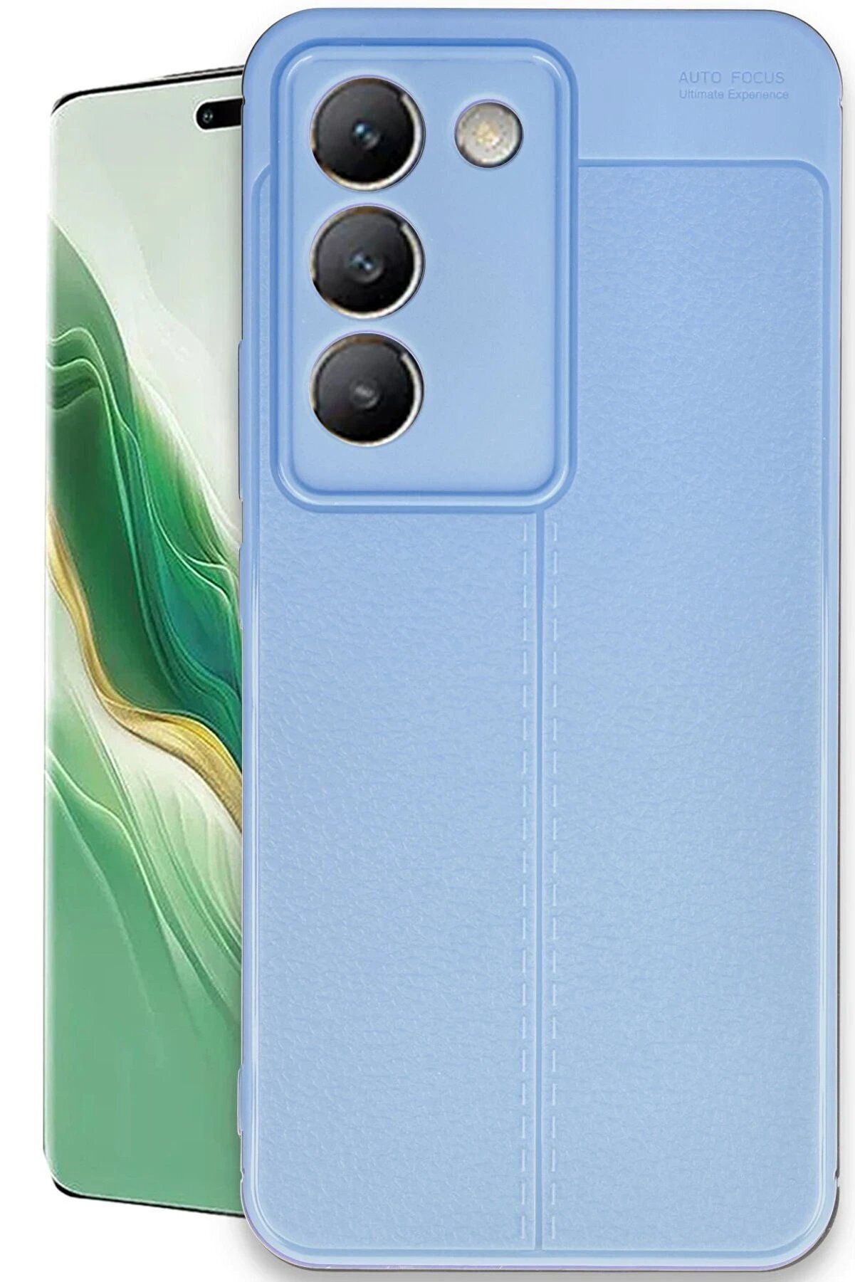 CepteToptan Vivo V30 Lite 4G Kılıf Auto Focus Kapak - Mavi - DROPX9910-5405