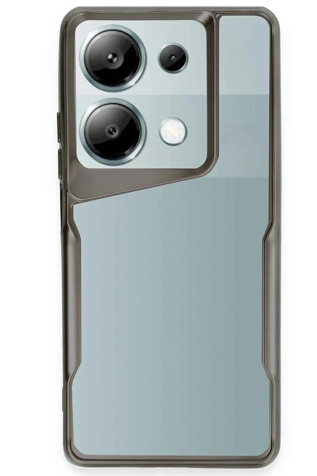 CepteToptan Xiaomi Redmi Note 13 Pro 4G Kılıf Boyi Silikon Kapak - Titan Gri - DROPX3818-3276