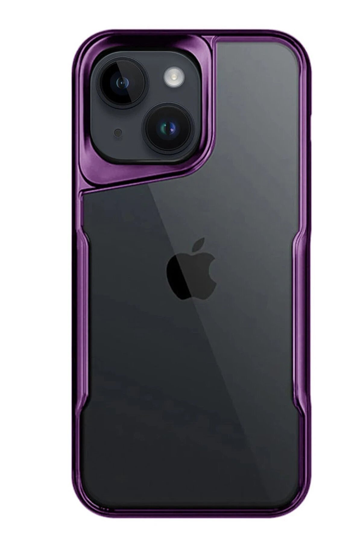 CepteToptan iPhone 15 Kılıf Boyi Silikon Kapak - Derin Mor - DROPX5002-4894