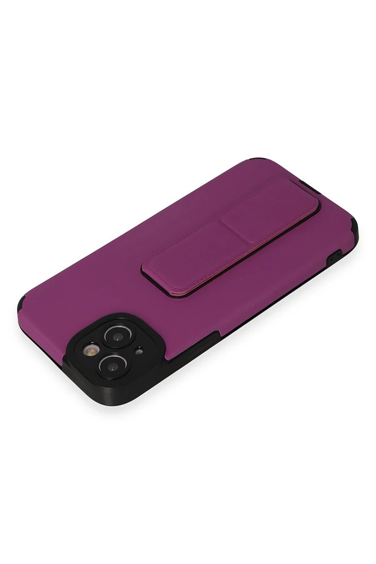 İphone 14 Plus Kılıf Mega Standlı Si̇li̇kon - Mor - Dropx4742-3318