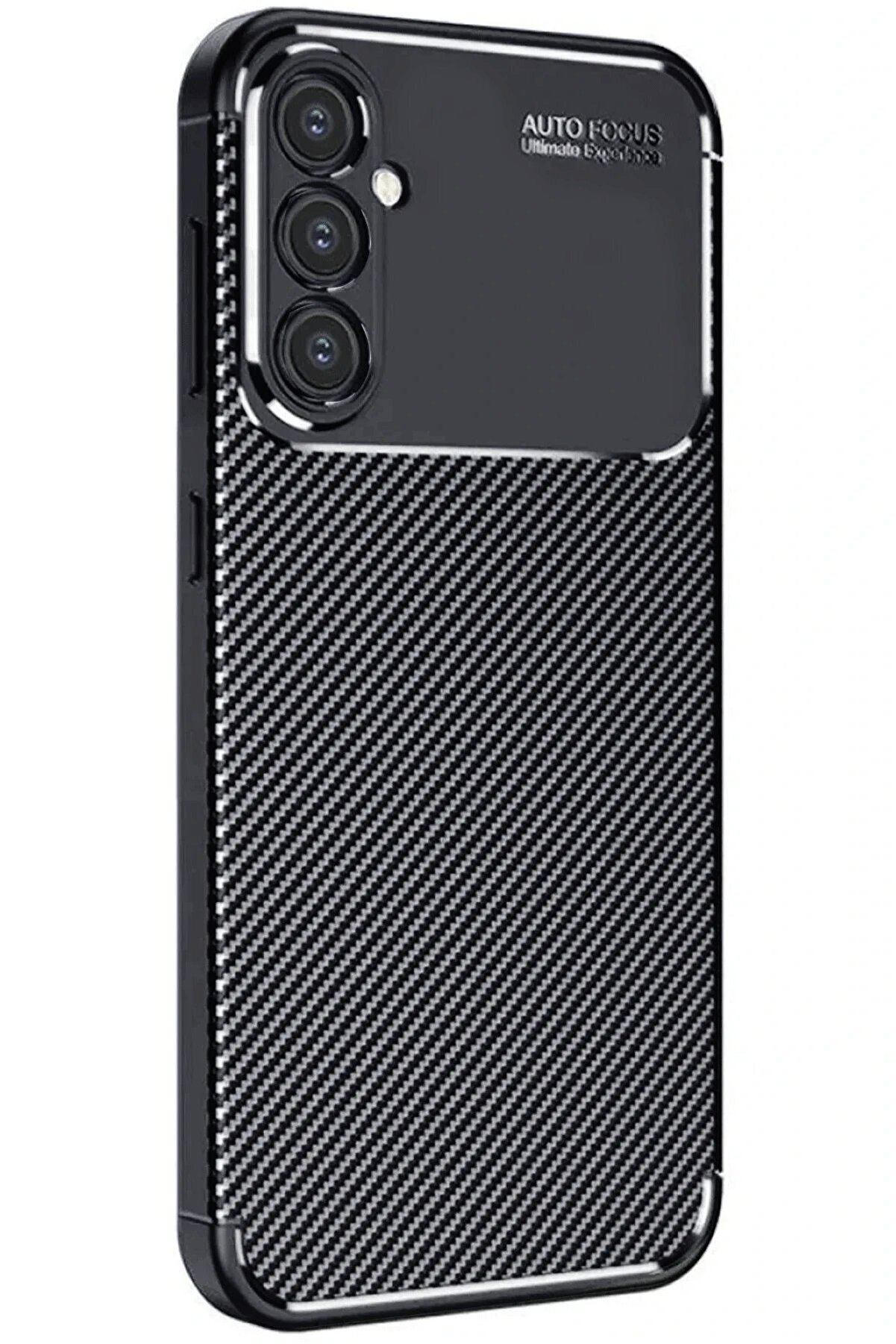 CepteToptan Samsung Galaxy A16 5G Kılıf Auto Focus Karbon Kapak - Siyah - DROPX7127-7100