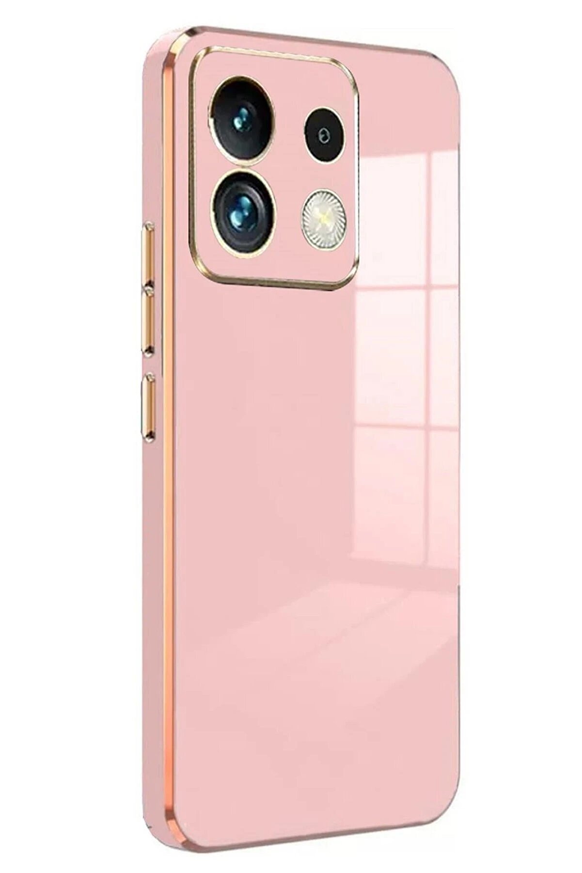 Xi̇aomi̇ Poco M6 Pro 4G Kılıf Volet Si̇li̇kon - Pembe - Dropx7342-8225