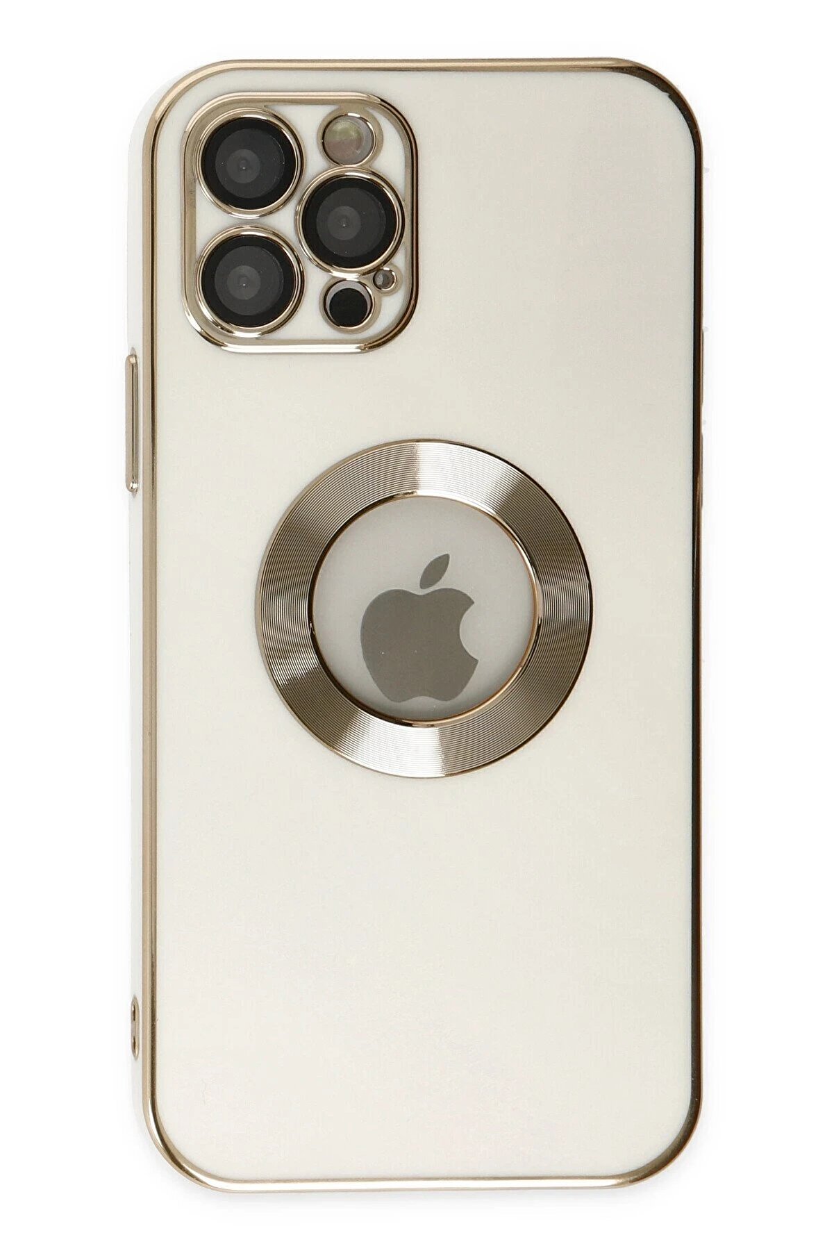 İphone 12 Pro Max Kılıf Store Si̇li̇kon - Beyaz - Dropx1901-5033