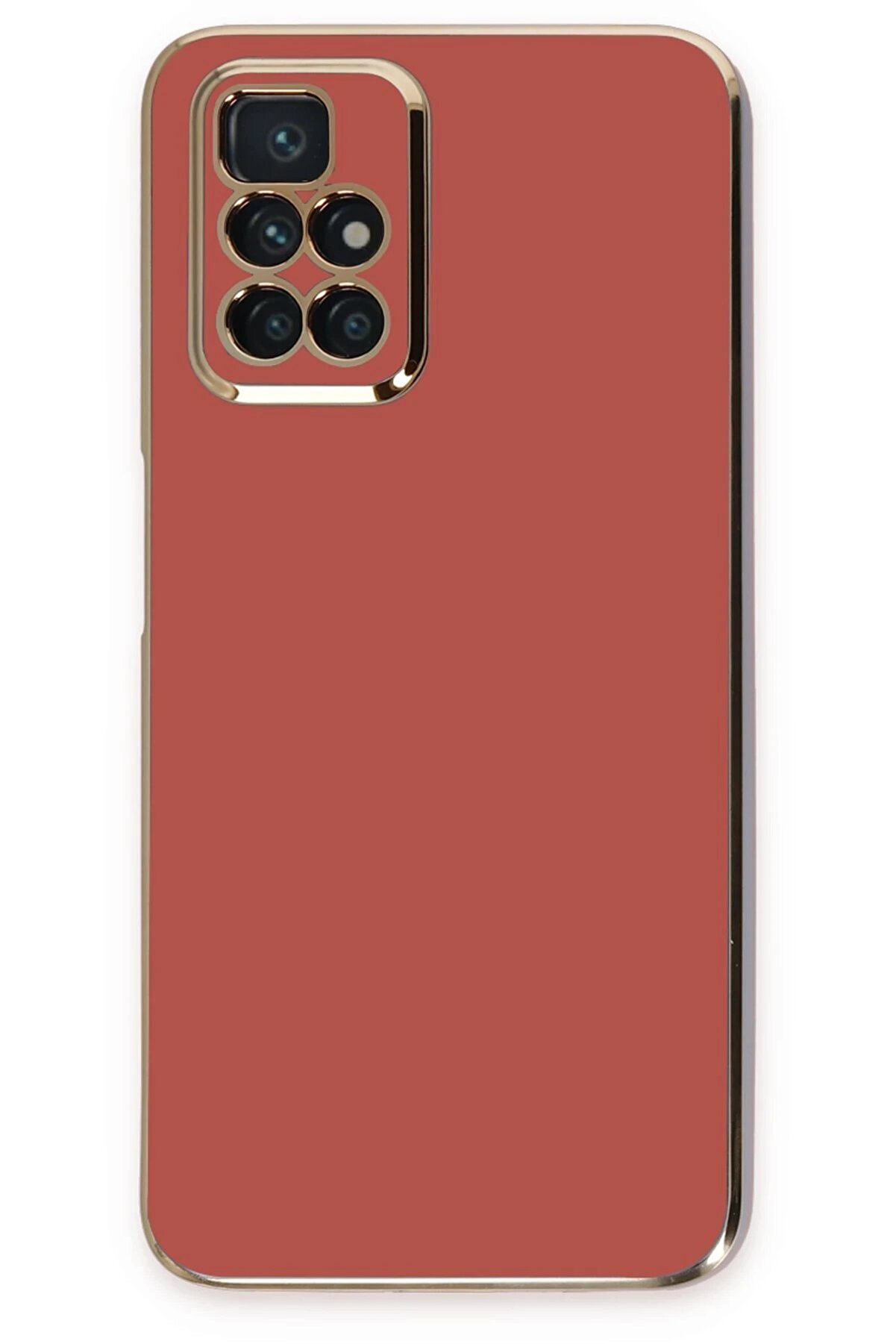 CepteToptan Xiaomi Redmi 10 2022 Kılıf Volet Silikon - Kırmızı - DROPX9192-3981