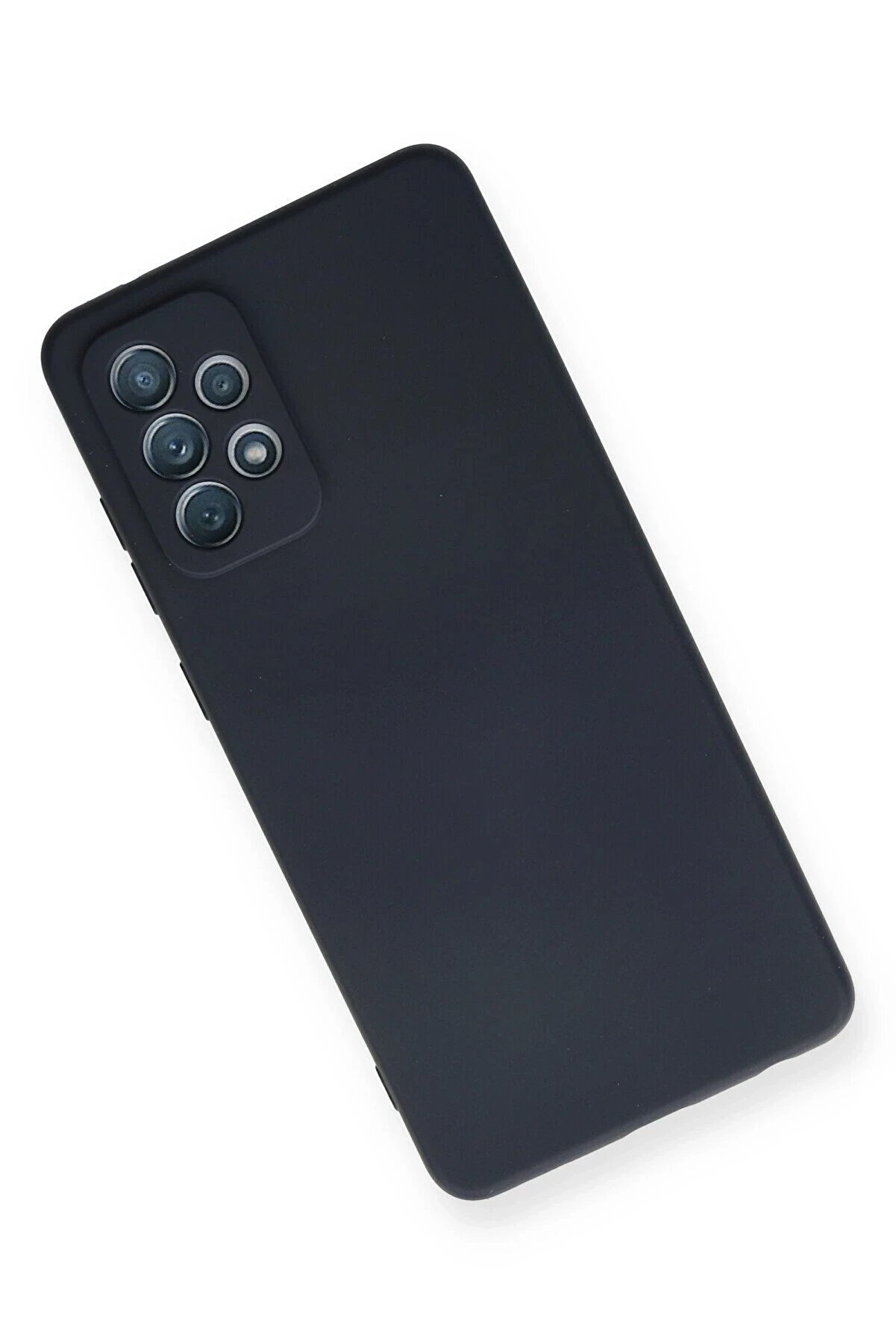 Samsung Galaxy A72 Kılıf Nano İçi̇ Kadi̇fe Si̇li̇kon - Laci̇vert - Dropx8133-3852