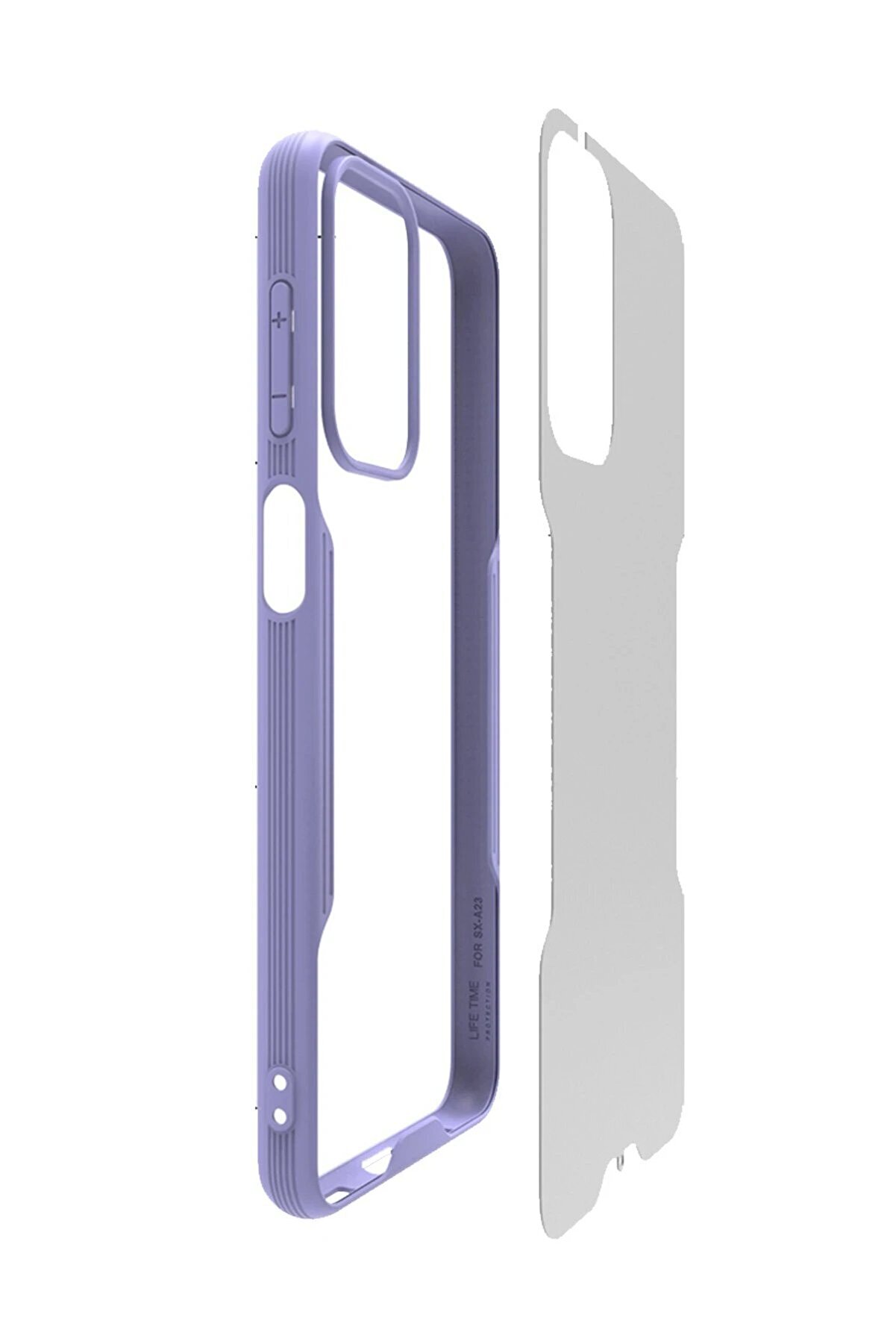 Samsung Galaxy A23 4G Kılıf Plati̇n Si̇li̇kon - Kırmızı - Dropx6249-6329