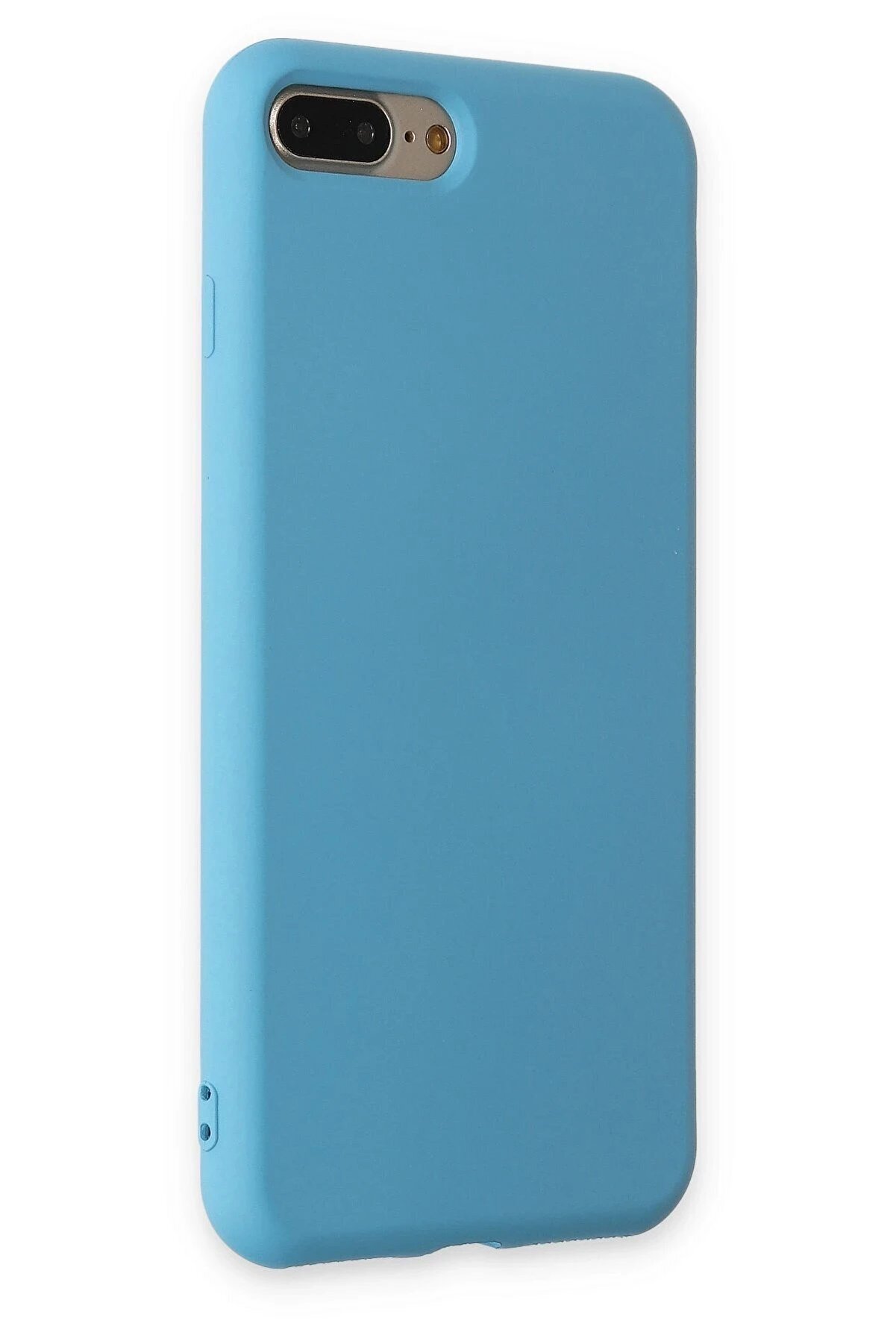 İphone 7 Plus Kılıf Nano İçi̇ Kadi̇fe Si̇li̇kon - Mavi̇ - Dropx2708-7944