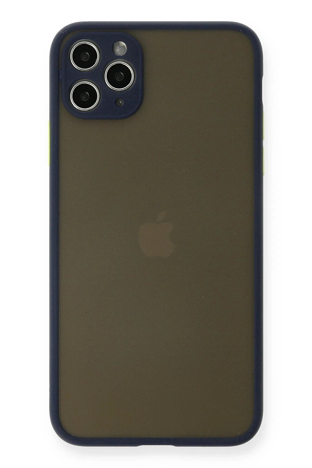 CepteToptan iPhone 11 Pro Max Kılıf Montreal Silikon Kapak - Lacivert - DROPX6837-6558