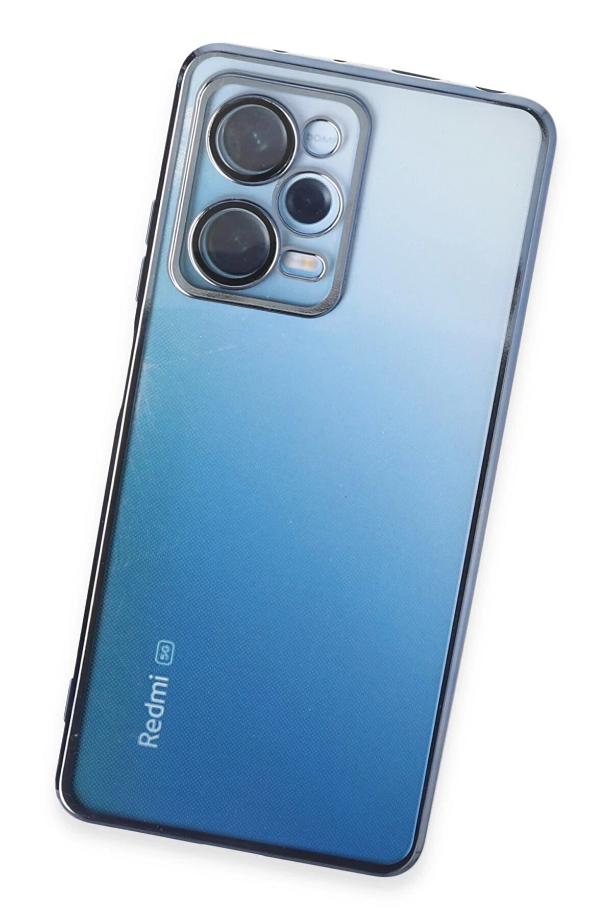Xi̇aomi̇ Redmi̇ Note 12 Pro 5G Kılıf Lensli̇ Si̇li̇kon - Açık Mavi̇ - Dropx8198-4077