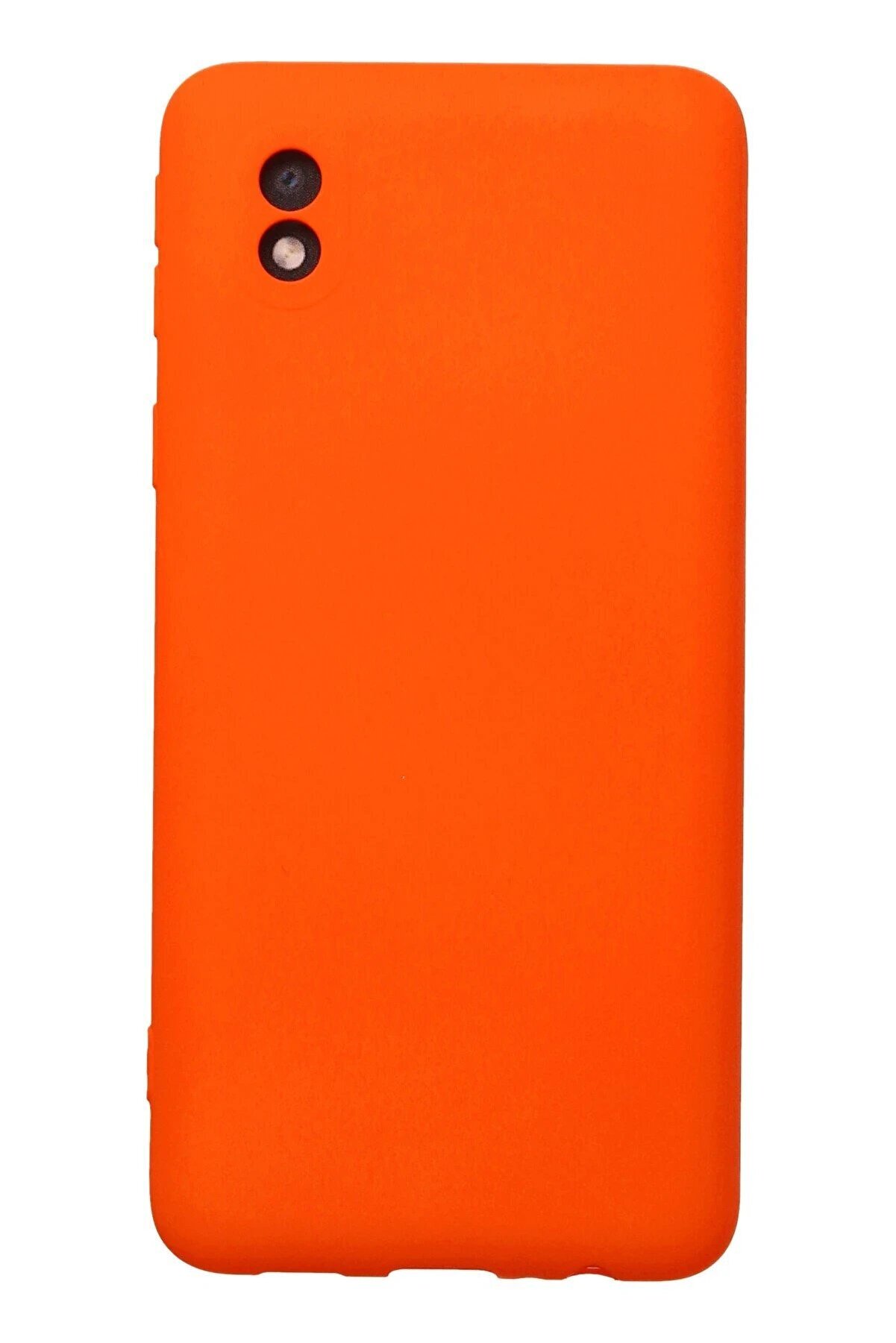 CepteToptan Samsung Galaxy A01 Core Kılıf Nano içi Kadife Silikon - Turuncu - DROPX4932-7108