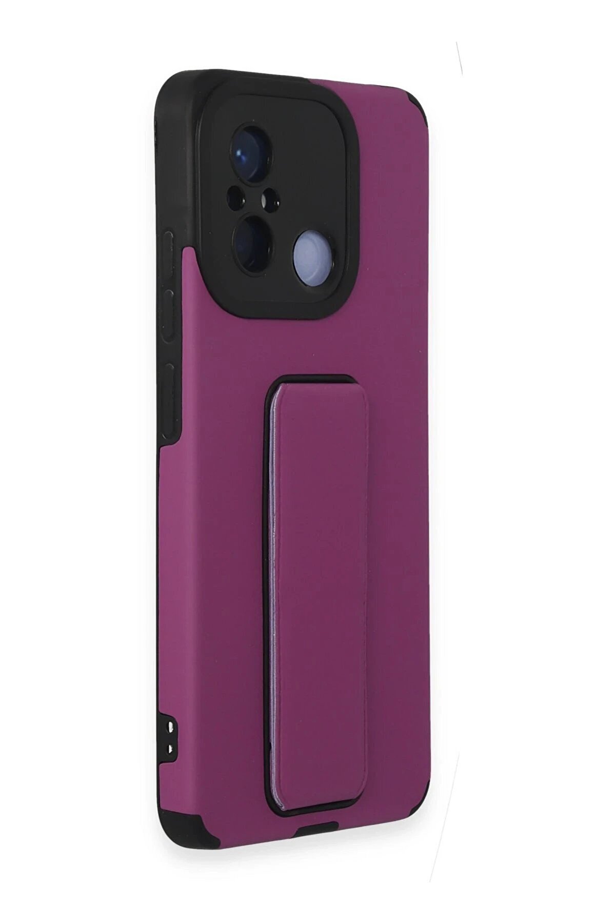 Xi̇aomi̇ Redmi̇ 12C Kılıf Mega Standlı Si̇li̇kon - Mor - Dropx3206-2717