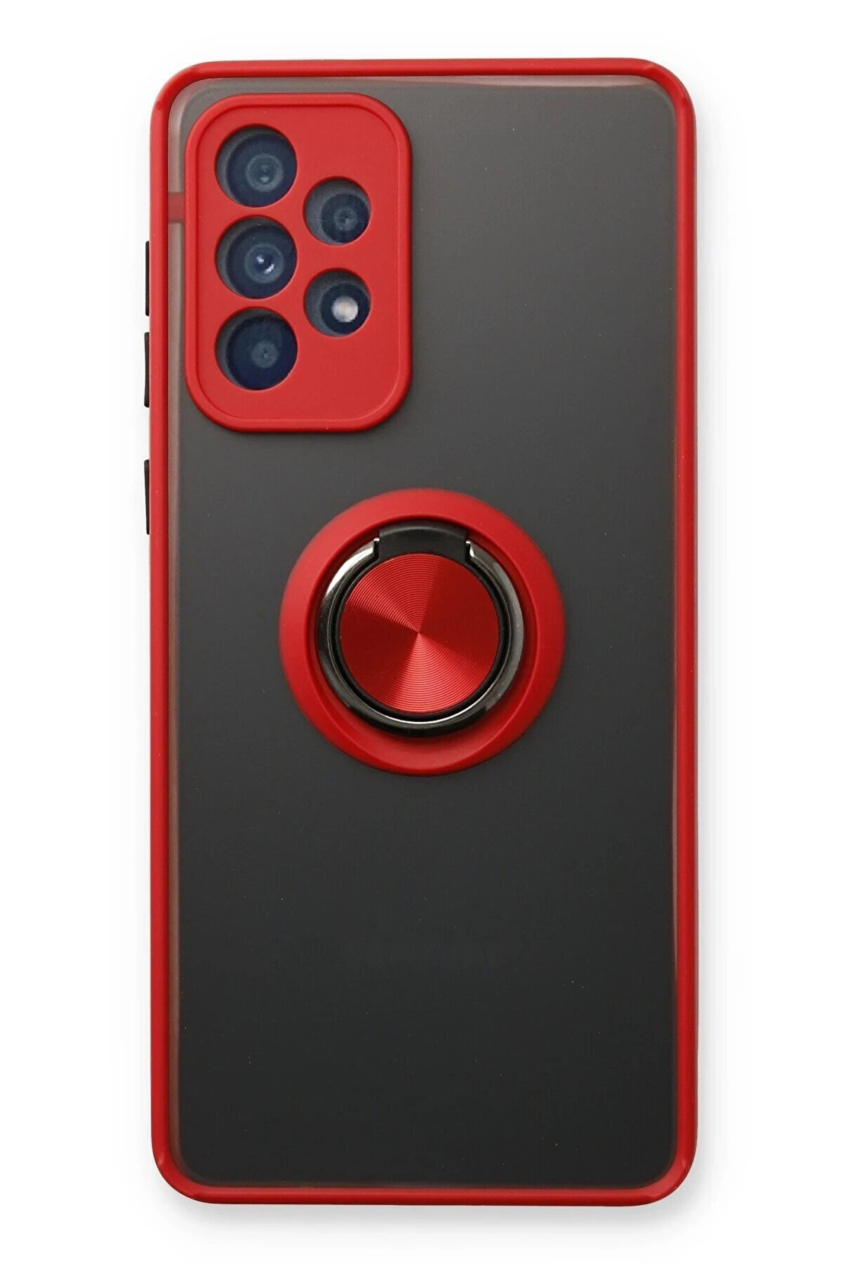 CepteToptan Samsung Galaxy A73 5G Kılıf Montreal Y&uuml;z&uuml;kl&uuml; Silikon Kapak - Kırmızı - DROPX8799-3291