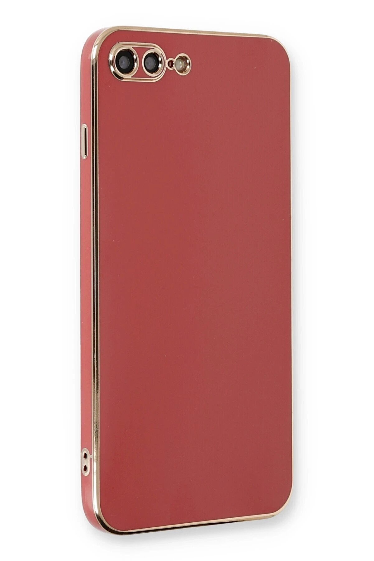 CepteToptan iPhone 7 Plus Kılıf Volet Silikon - Kırmızı - DROPX6416-6422