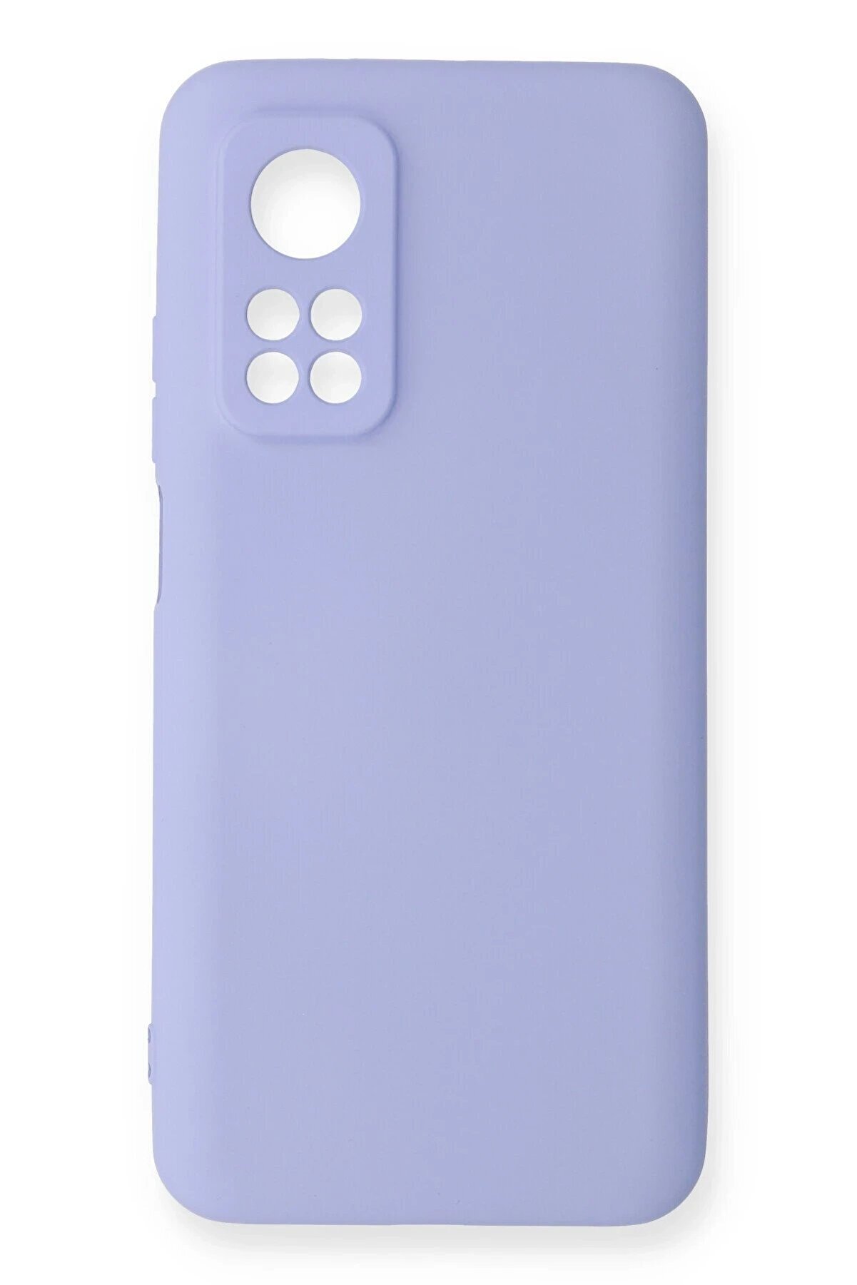 CepteToptan Xiaomi Mi 10T Kılıf Nano içi Kadife Silikon - Lila - DROPX1012-2669