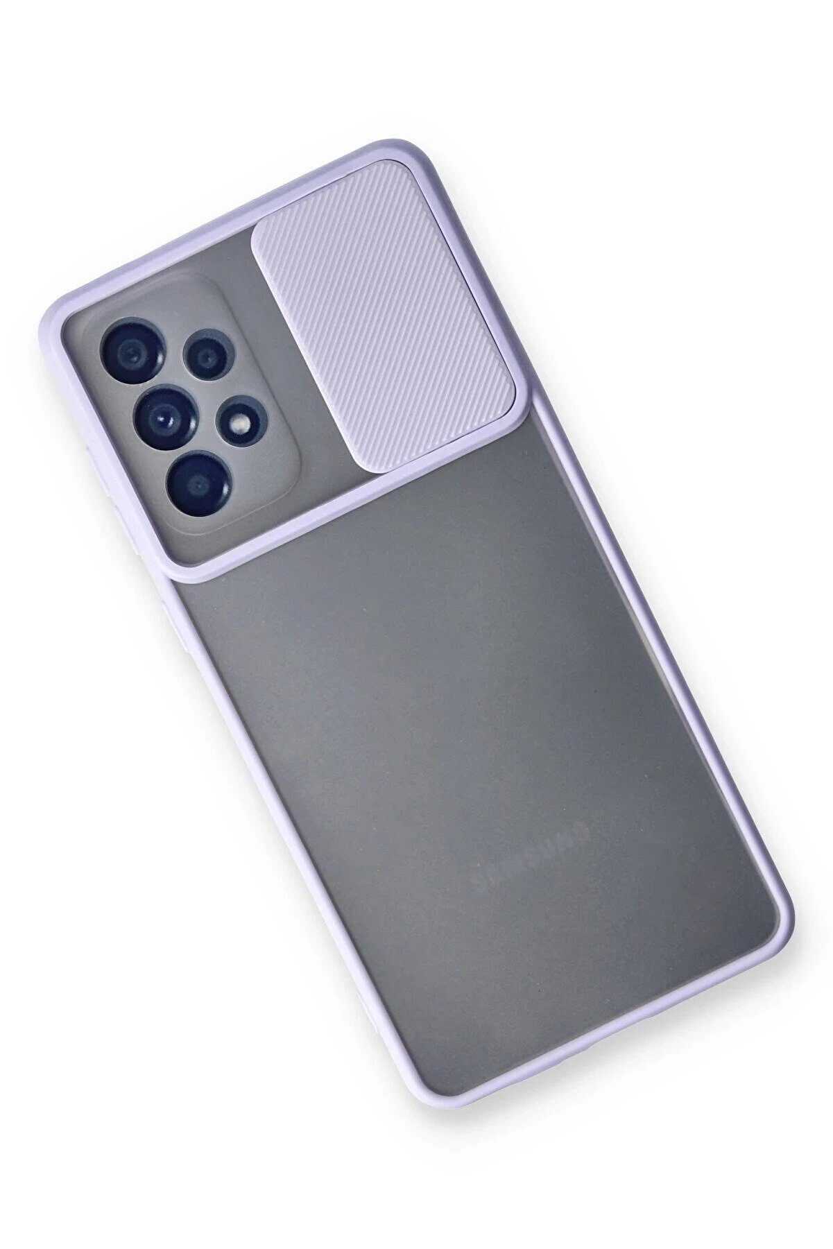 Samsung Galaxy A33 5G Kılıf Palm Buzlu Kamera Sürgülü Si̇li̇kon - Li̇la - Dropx4355-7737