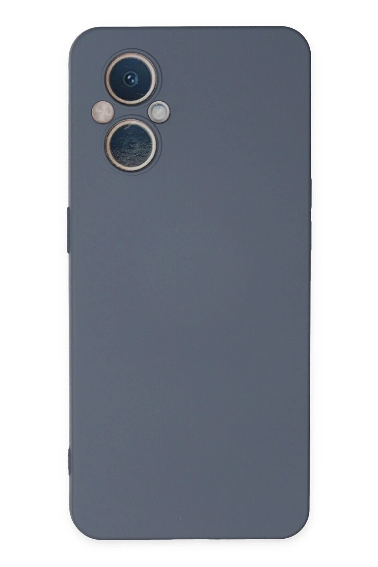 CepteToptan Oppo Reno 7 Lite Kılıf Nano i&ccedil;i Kadife Silikon - Gri - DROPX3913-1348