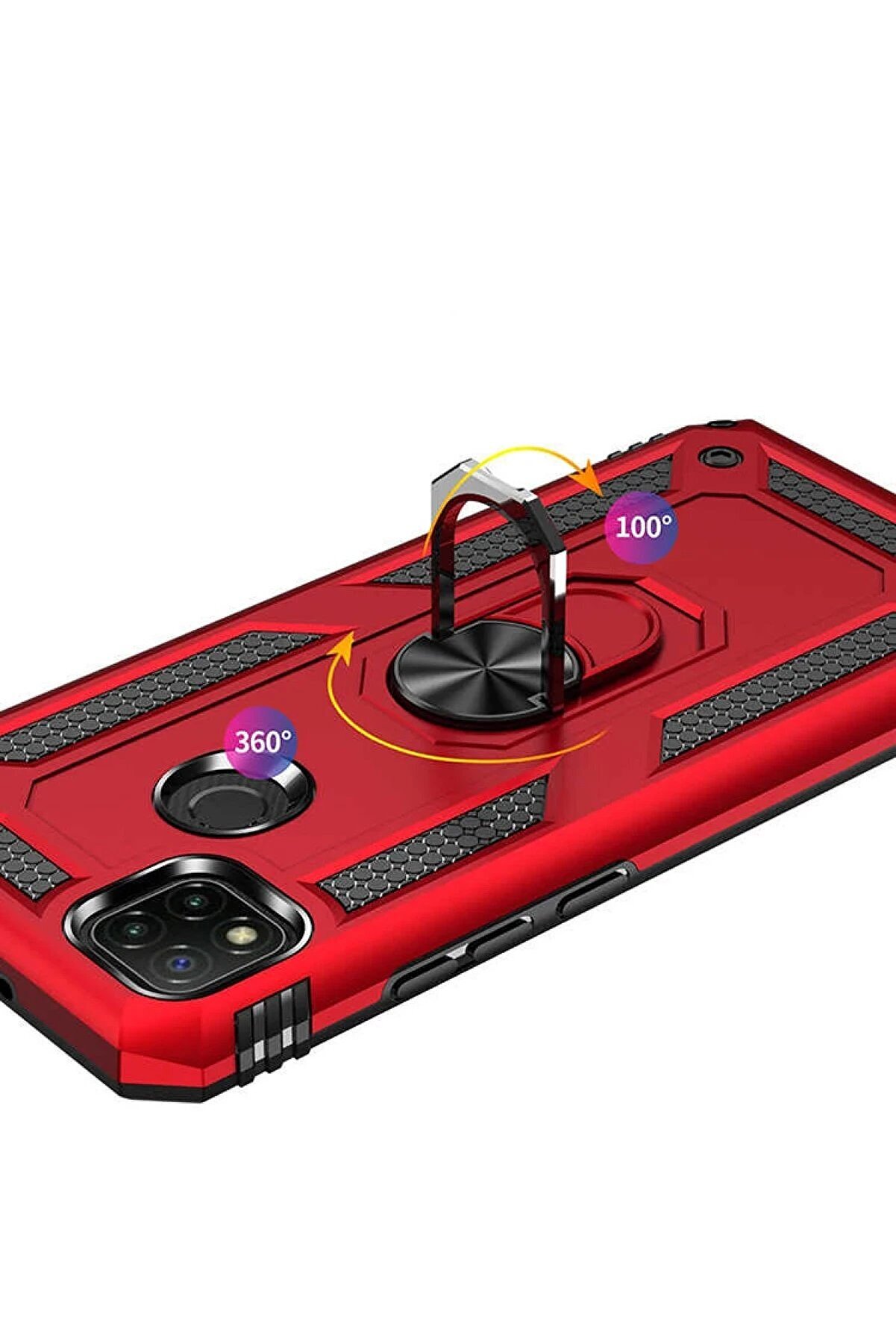 Xi̇aomi̇ Redmi̇ 9C Kılıf Sofya Yüzüklü Si̇li̇kon Kapak - Gümüş - Dropx9662-8335