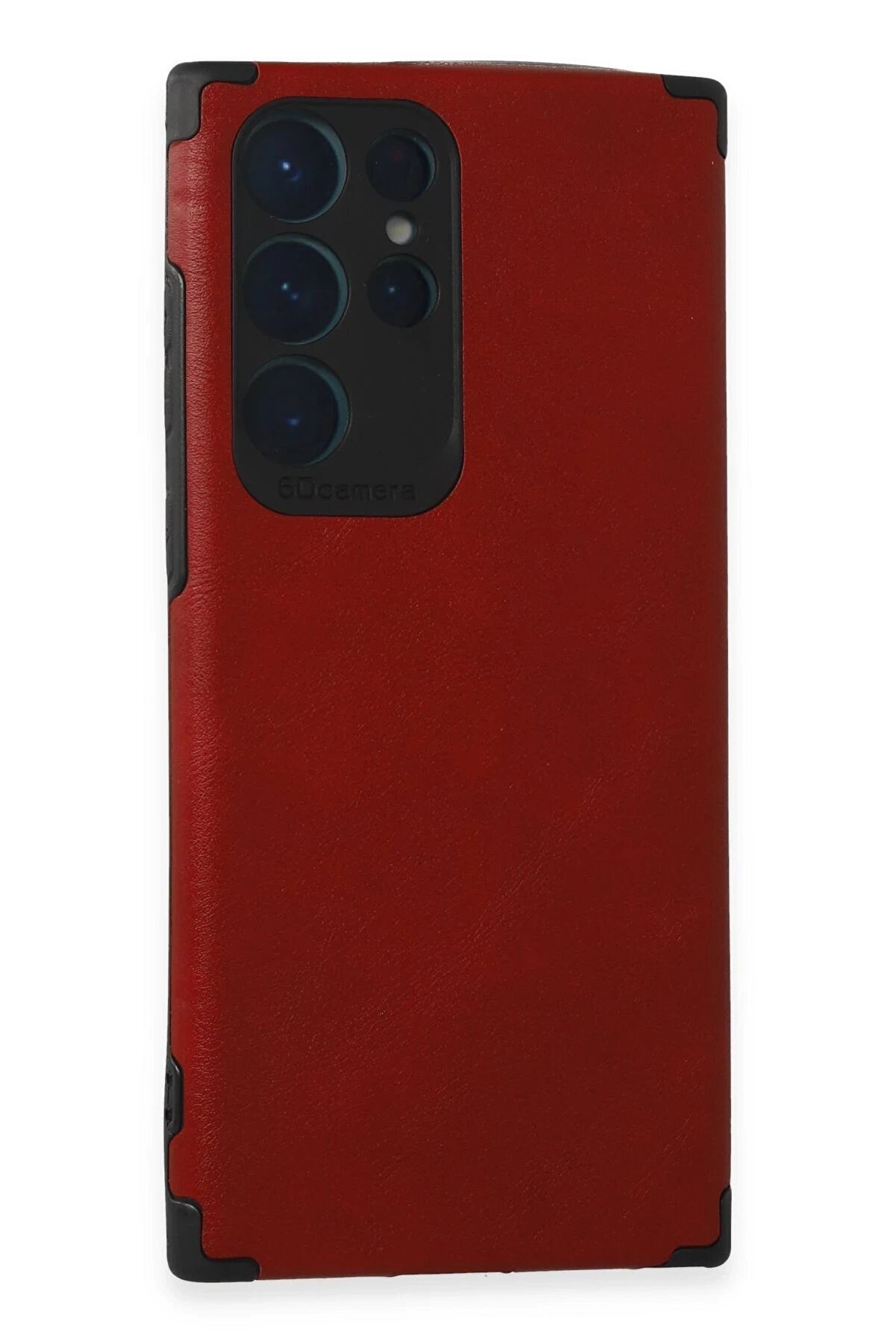 CepteToptan Samsung Galaxy S22 Ultra Kılıf Loop Deri Silikon - Kırmızı - DROPX1828-3840