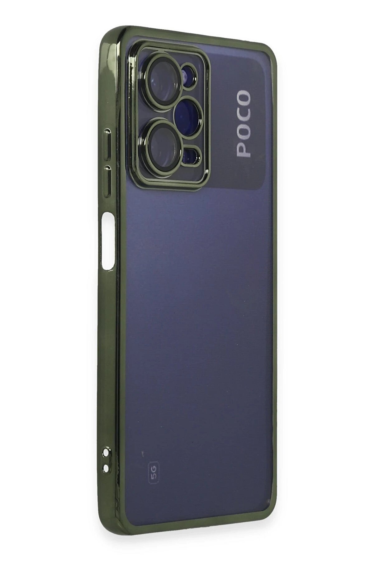 Xi̇aomi̇ Poco X5 Pro 5G Kılıf Lensli̇ Si̇li̇kon - Yeşi̇l - Dropx9568-7986