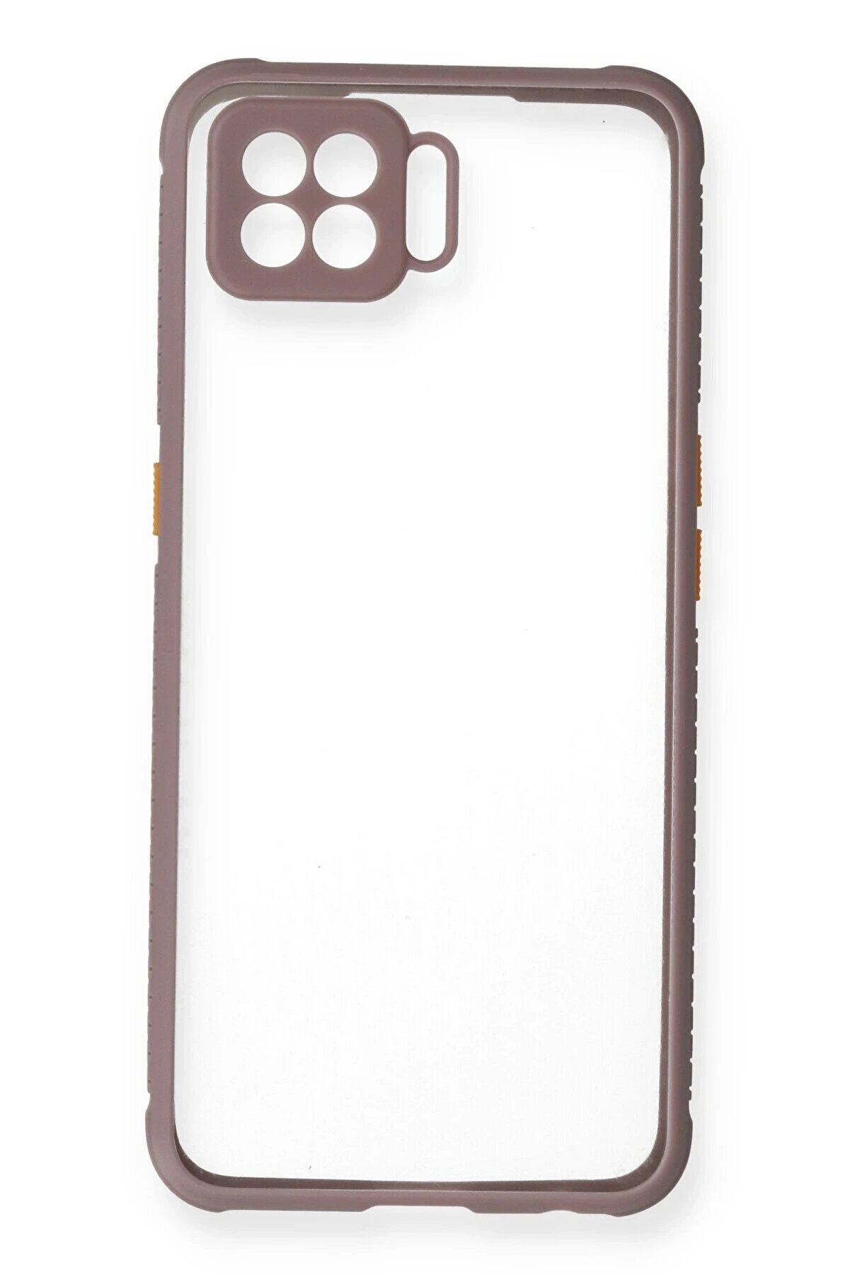 Oppo A73 Kılıf Mi̇ami̇ Şeffaf Si̇li̇kon - Açık Mor - Dropx7231-6061