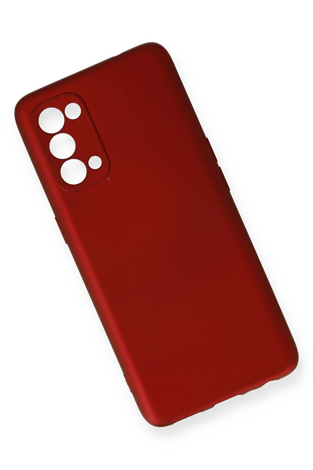 Oppo Reno 5 Kılıf Fi̇rst Si̇li̇kon - Bordo - Dropx9638-7894