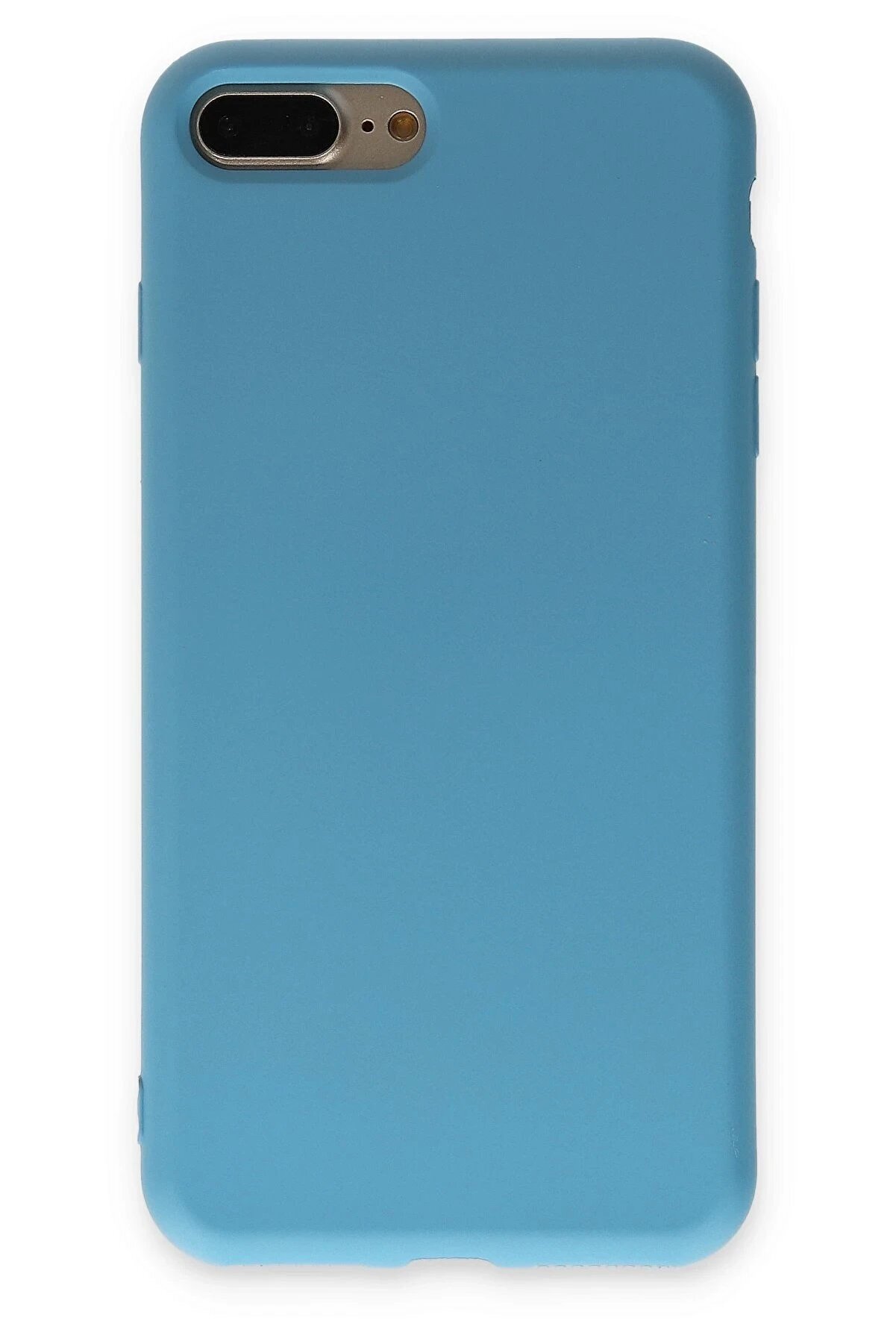 CepteToptan iPhone 7 Plus Kılıf Nano içi Kadife Silikon - Mavi - DROPX2708-7944