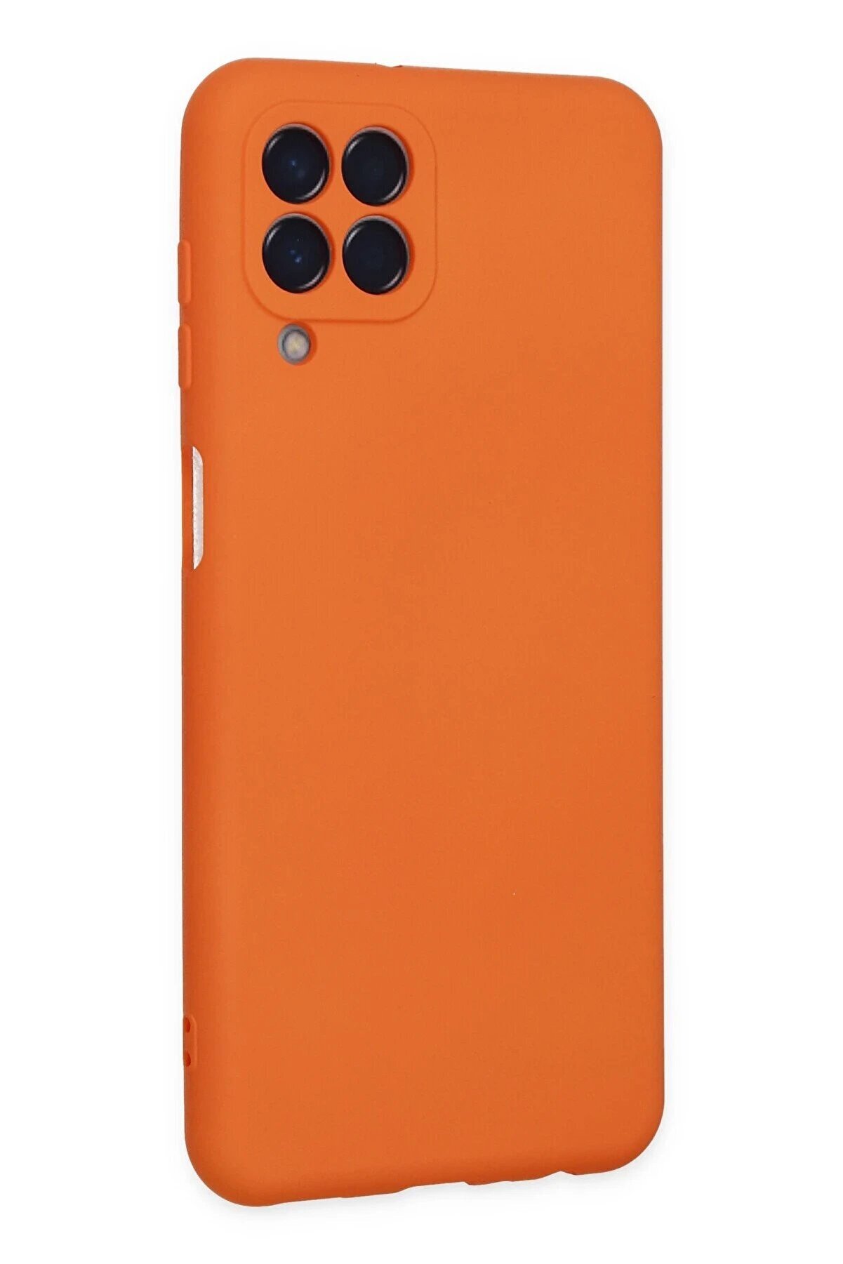 Samsung Galaxy M33 Kılıf Nano İçi̇ Kadi̇fe Si̇li̇kon - Turuncu - Dropx3367-6429