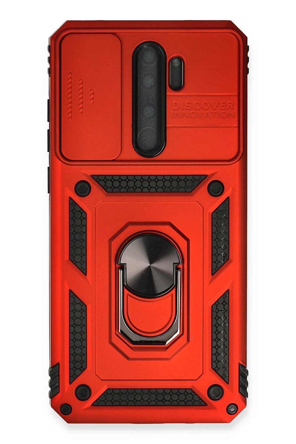 CepteToptan Xiaomi Redmi Note 8 Pro Kılıf Pars Lens Y&uuml;z&uuml;kl&uuml; Silikon - Kırmızı - DROPX2971-1142