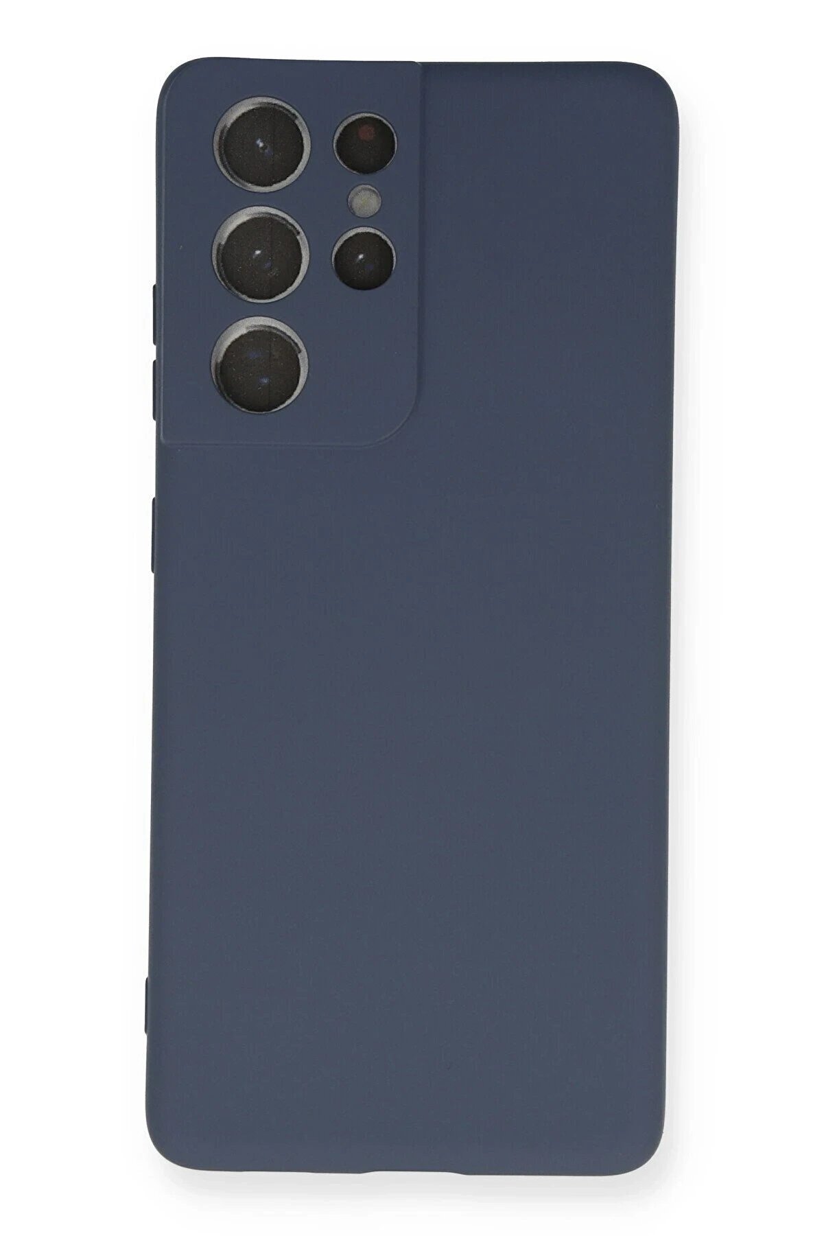 CepteToptan Samsung Galaxy S21 Ultra Kılıf Nano içi Kadife Silikon - Gri - DROPX4664-8571