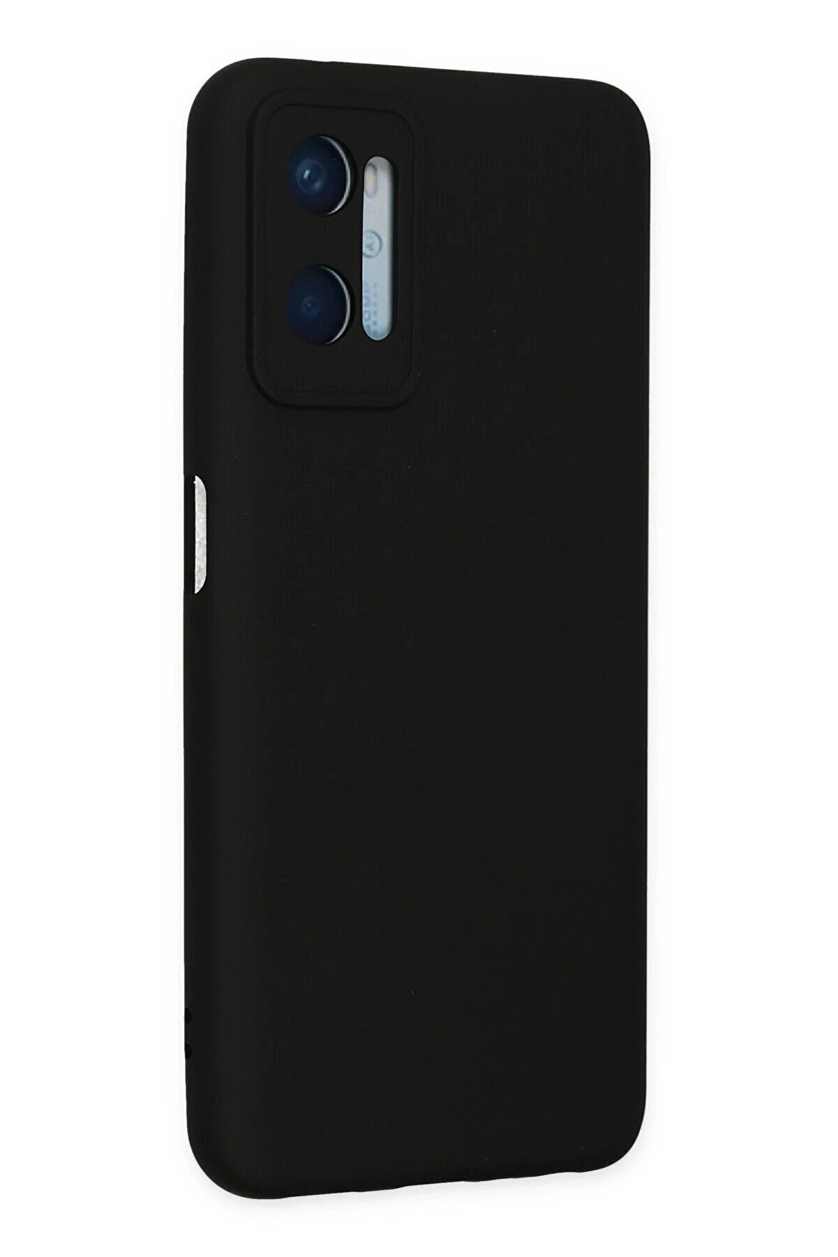 Oppo A96 Kılıf Nano İçi̇ Kadi̇fe Si̇li̇kon - Si̇yah - Dropx5069-3035