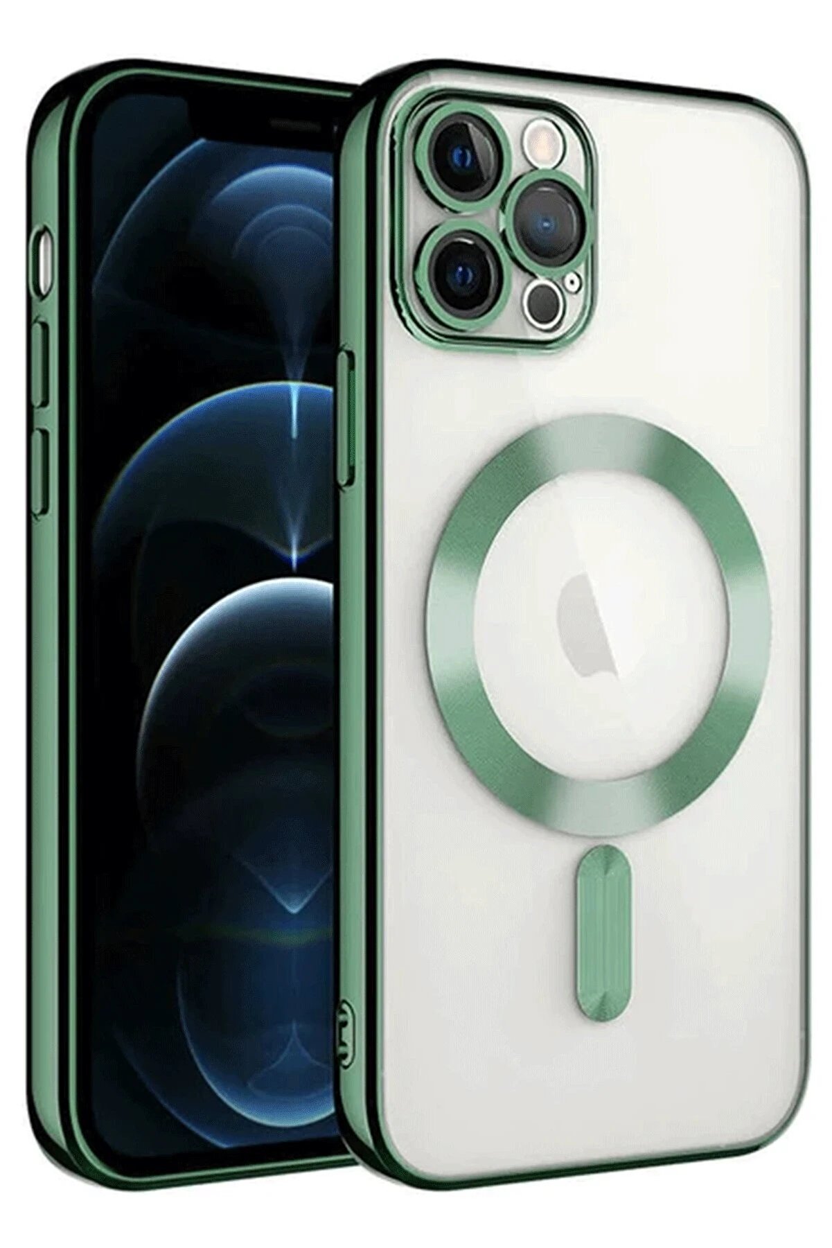 CepteToptan iPhone 14 Pro Max Kılıf Kross Magneticsafe Kapak - Koyu Yeşil - DROPX3121-6498