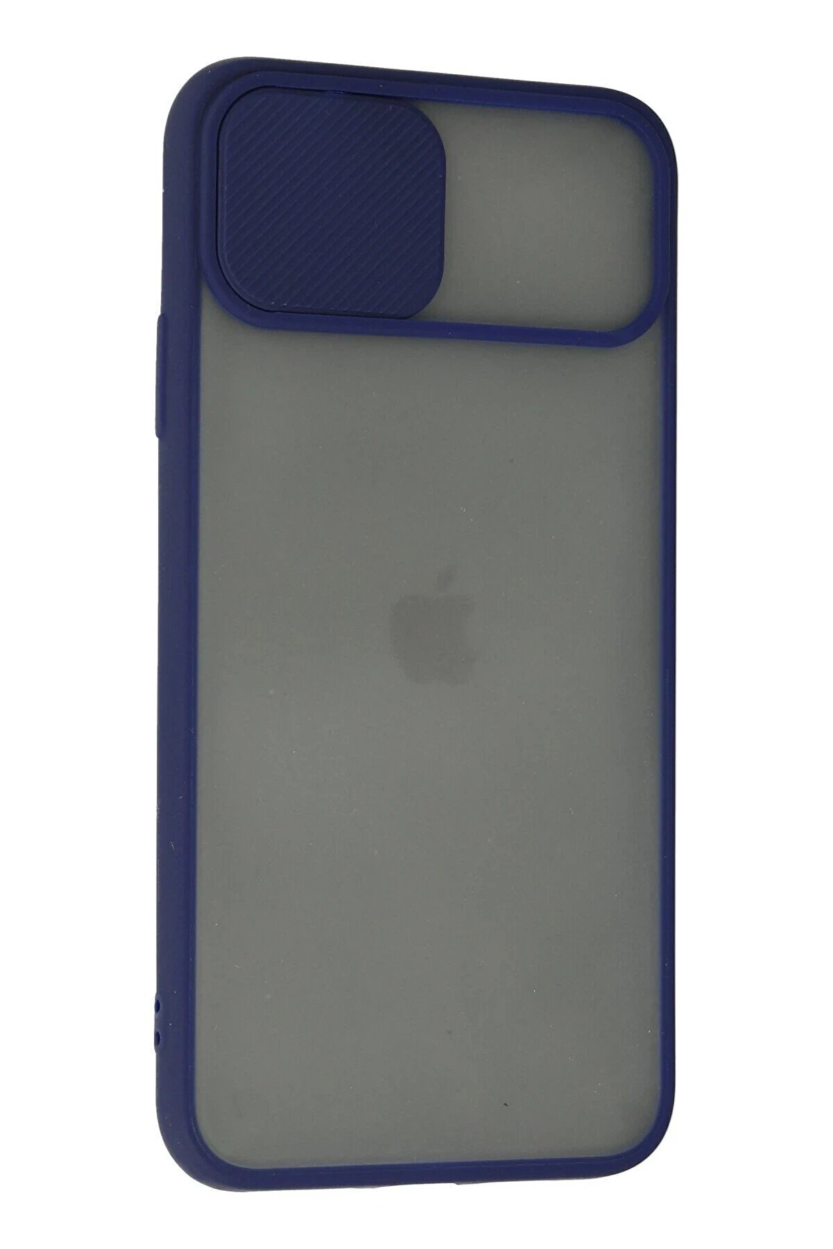 İphone 11 Pro Max Kılıf Palm Buzlu Kamera Sürgülü Si̇li̇kon - Laci̇vert - Dropx7822-9777