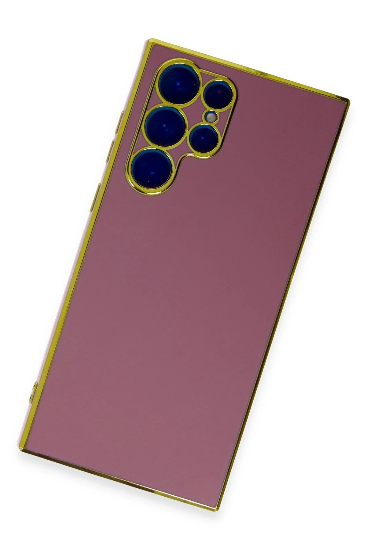 Samsung Galaxy S22 Ultra Kılıf Volet Si̇li̇kon - Kırmızı - Dropx1742-9747