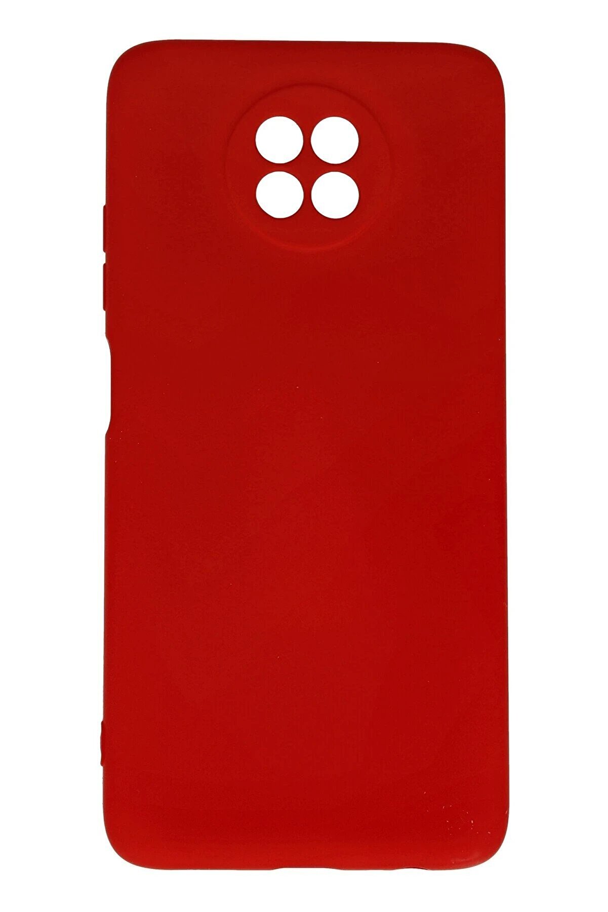 CepteToptan Xiaomi Redmi Note 9 5G Kılıf Nano içi Kadife Silikon - Kırmızı - DROPX1774-6333