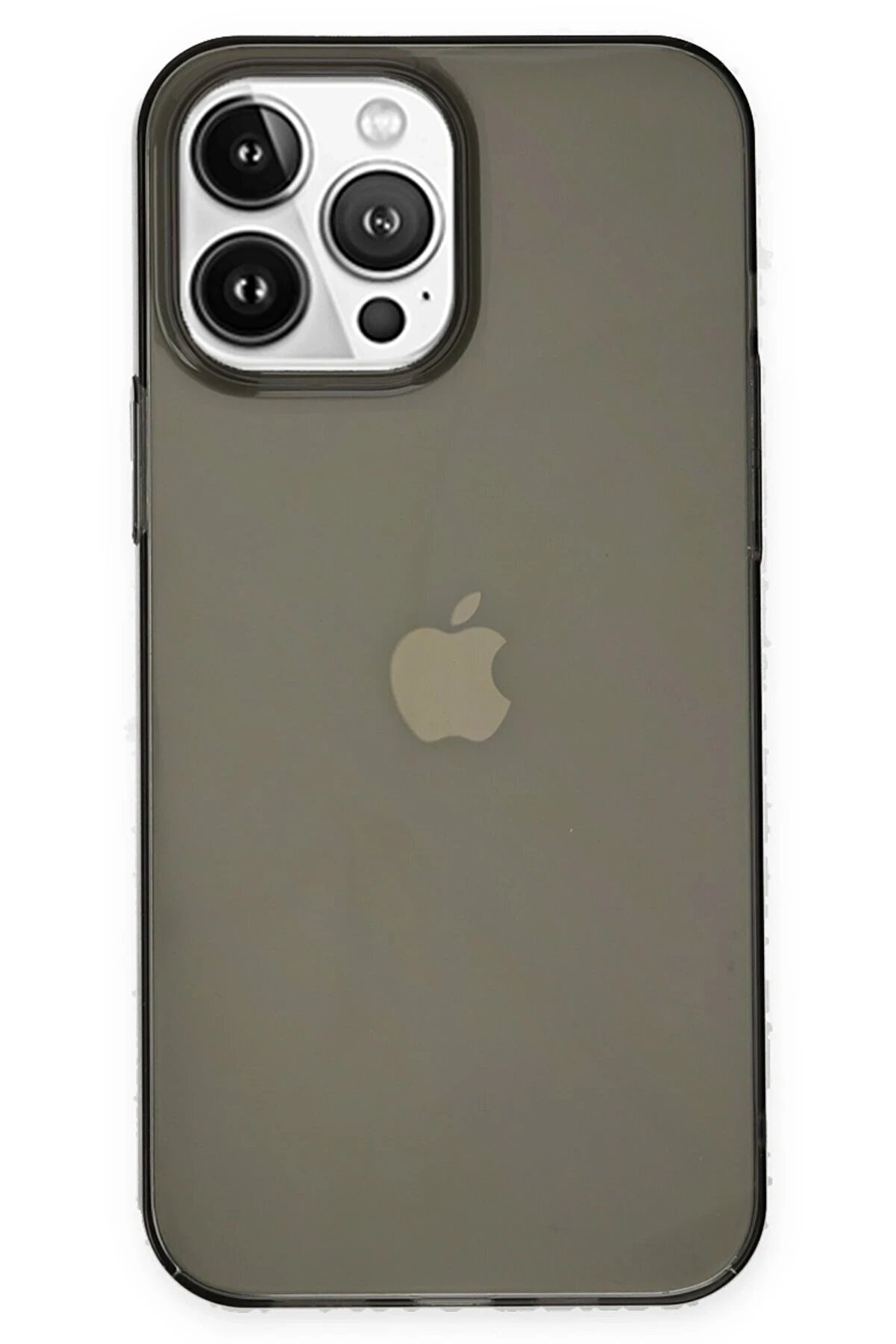 CepteToptan iPhone 14 Pro Kılıf Pc Sert Şeffaf Kapak - Siyah - DROPX1117-8607