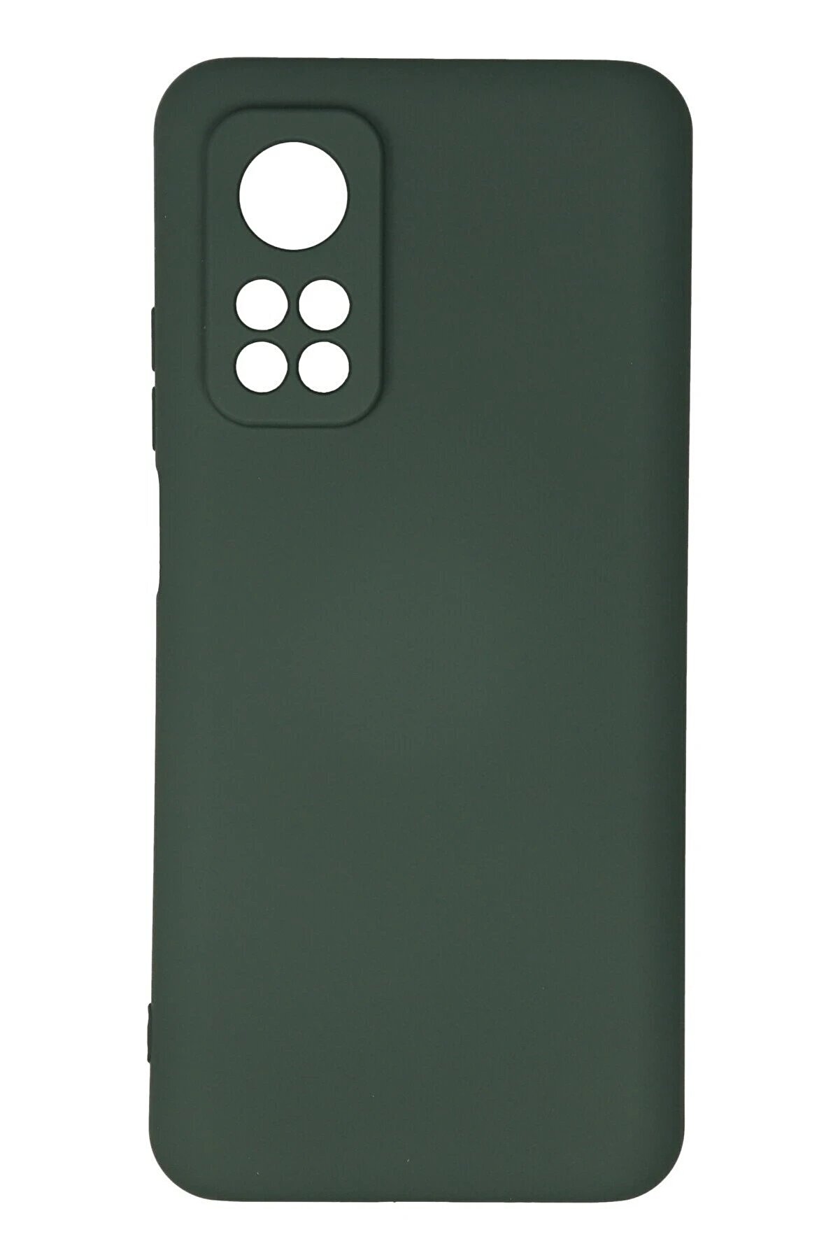 CepteToptan Xiaomi Mi 10T Kılıf Nano i&ccedil;i Kadife Silikon - Koyu Yeşil - DROPX5489-7864