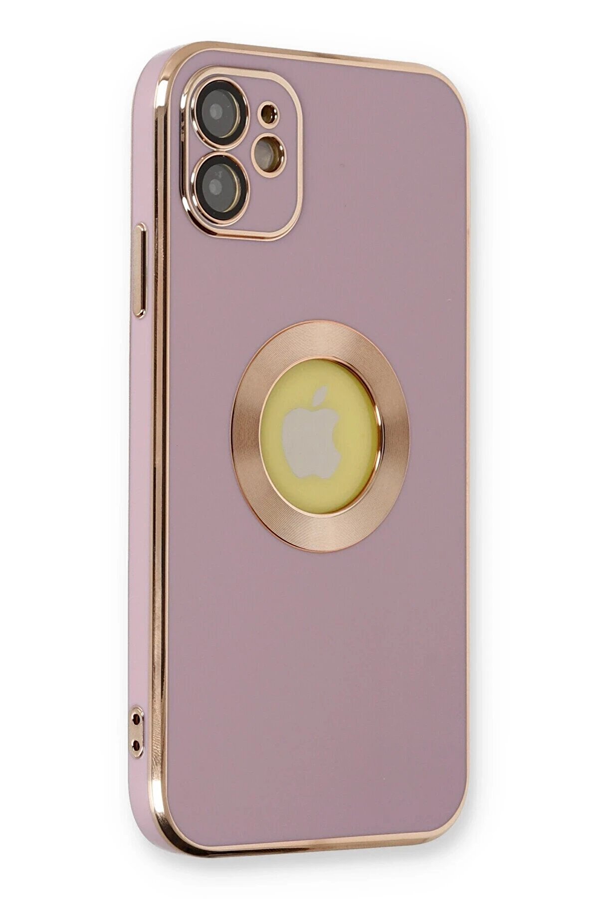 CepteToptan iPhone 12 Kılıf Store Silikon - Mor - DROPX9959-9496