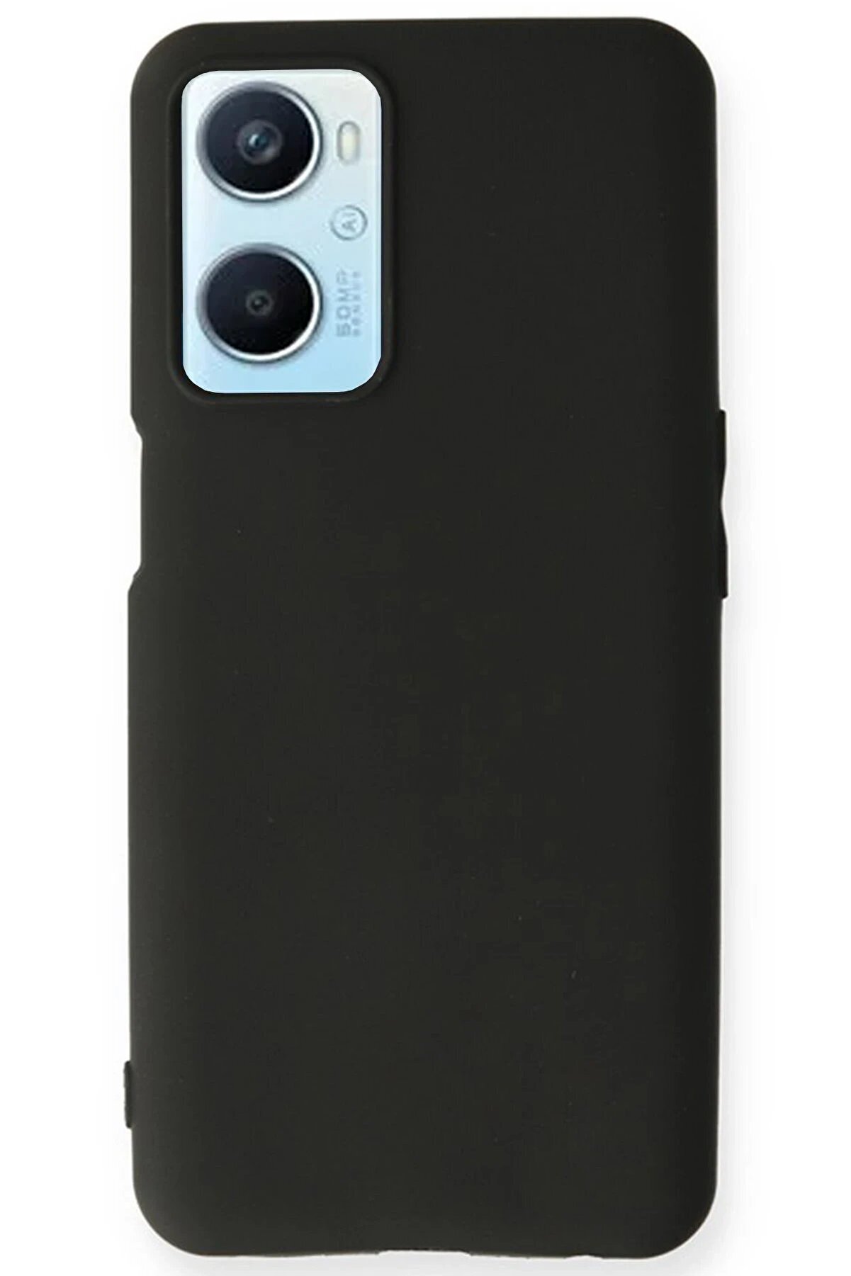 CepteToptan Oppo A96 Kılıf First Silikon - Siyah - DROPX3122-5501