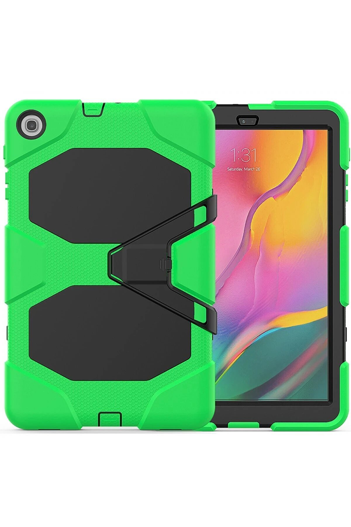 CepteToptan Samsung Galaxy T510 Tab A 10.1 Kılıf Griffin Tablet Kapak - Yeşil - DROPX8150-8494