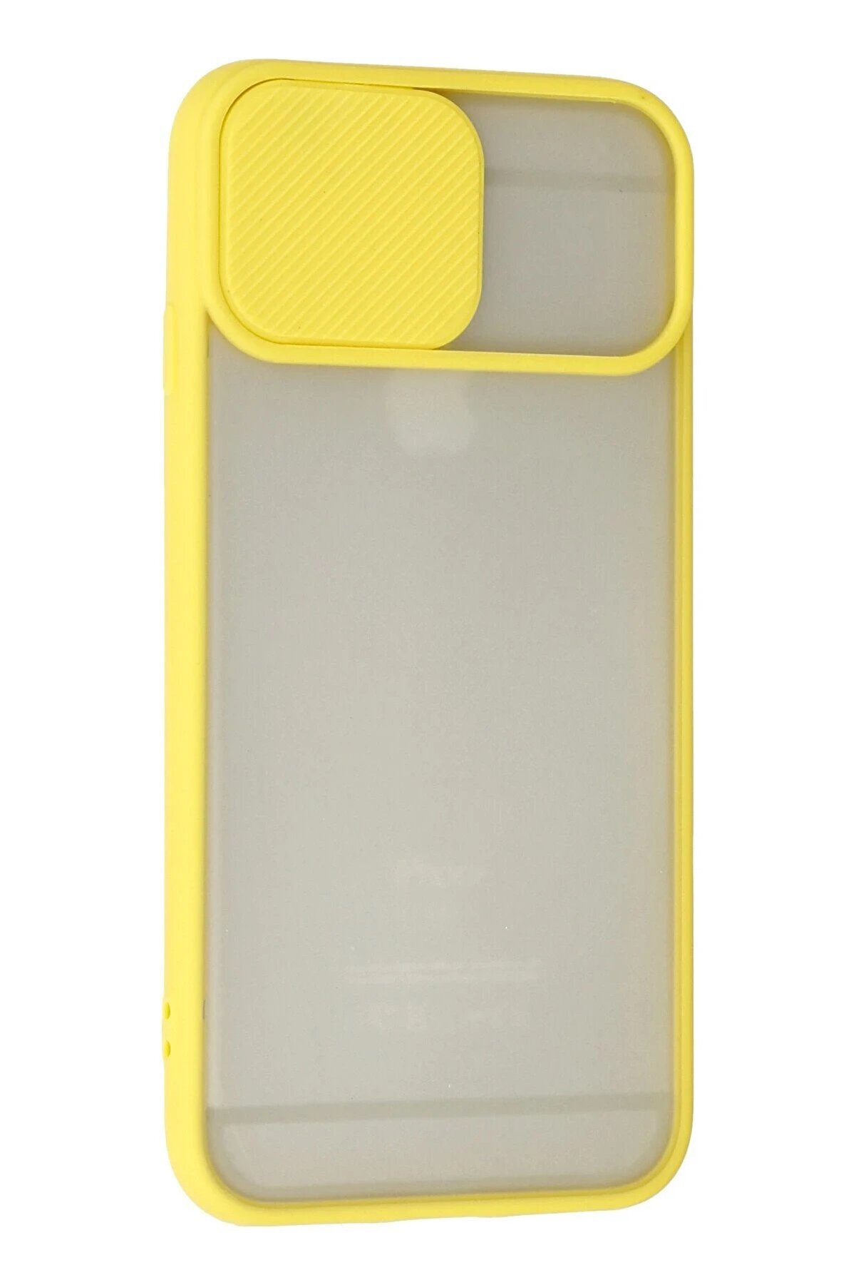 İphone 6 Kılıf Palm Buzlu Kamera Sürgülü Si̇li̇kon - Sarı - Dropx8627-8200