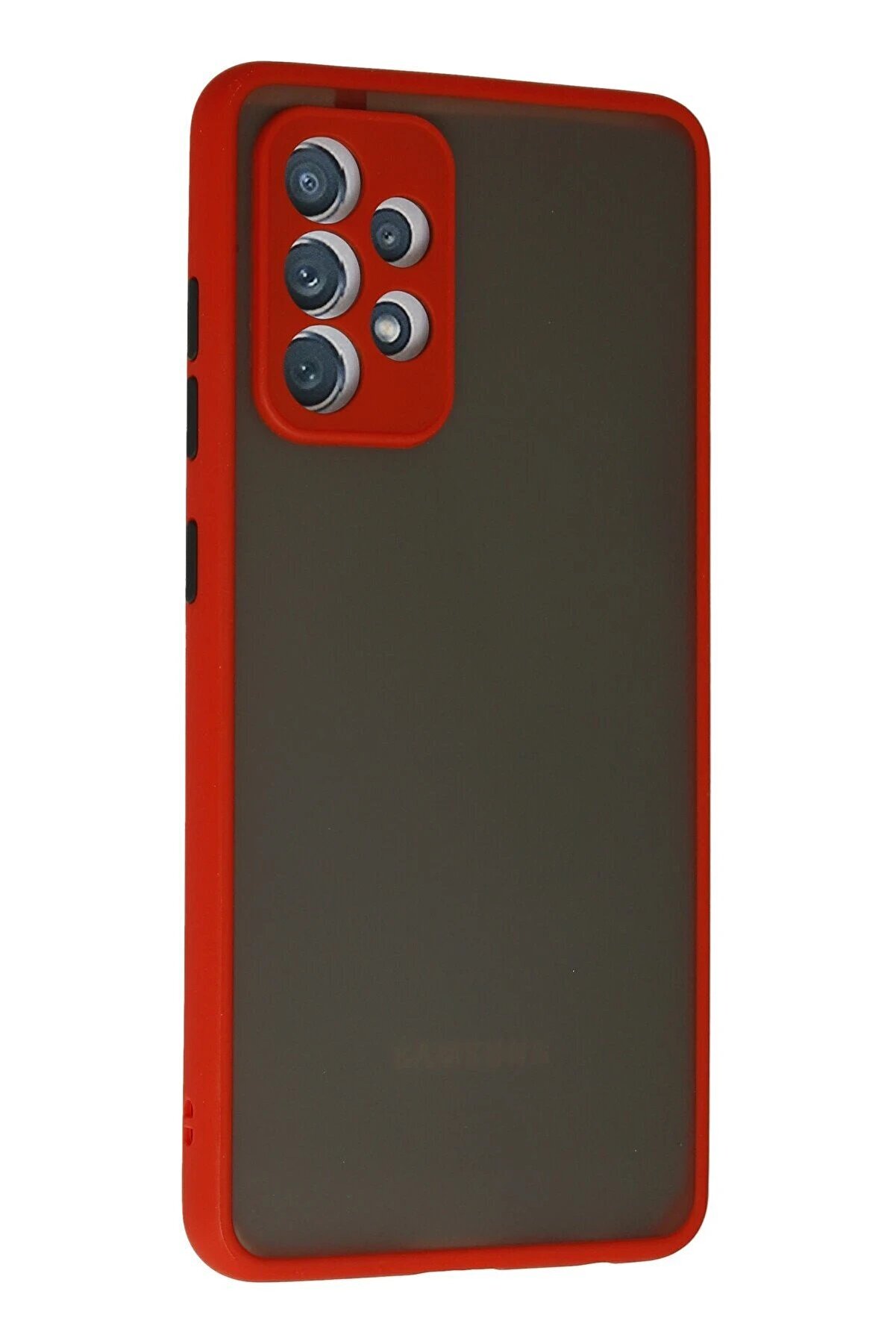 Samsung Galaxy A72 Kılıf Montreal Si̇li̇kon Kapak - Kırmızı - Dropx4829-6623