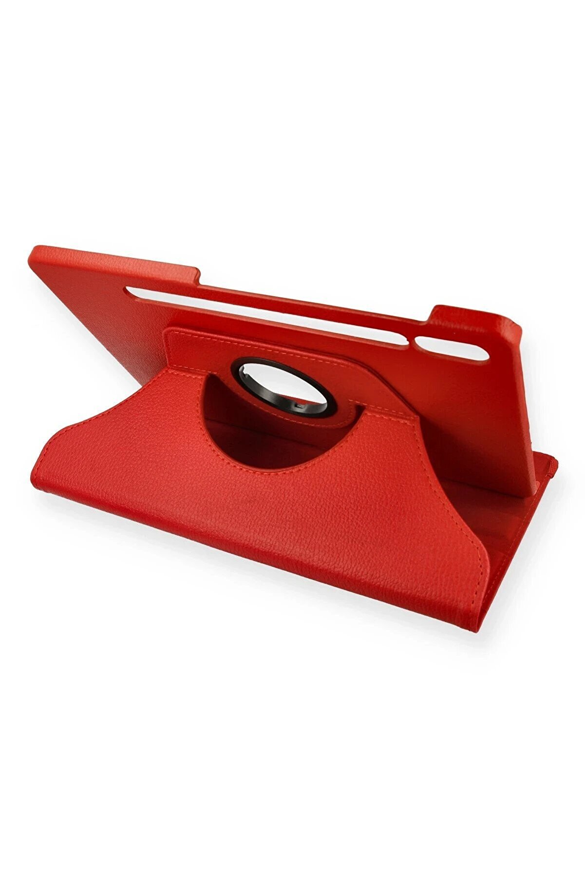 CepteToptan Samsung Galaxy T870 Tab S7 11 Kılıf 360 Tablet Deri Kılıf - Kırmızı - DROPX2429-9180