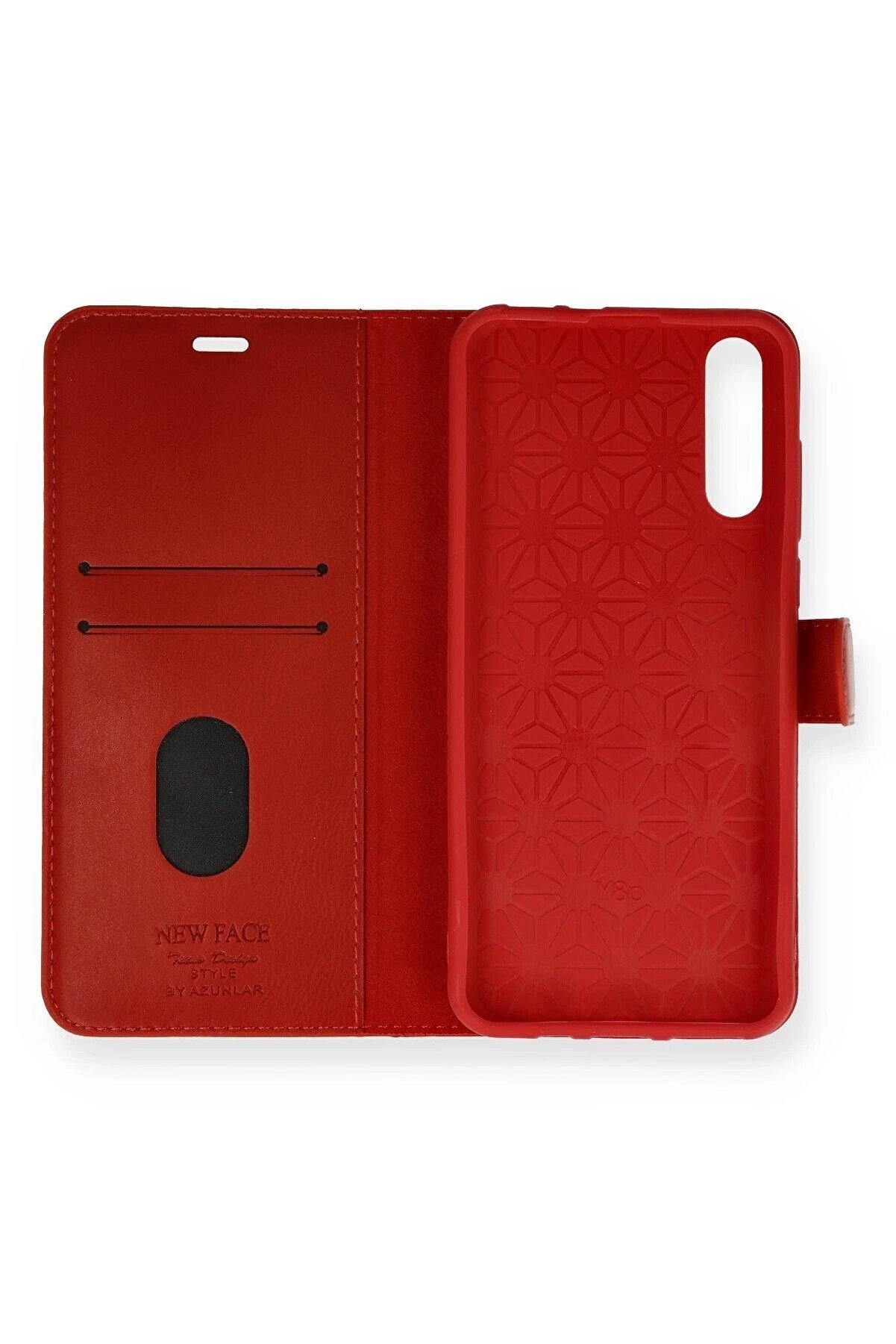 Huawei̇ P Smart S Kılıf Trend S Plus Kapaklı Kılıf - Kırmızı - Dropx5579-2332