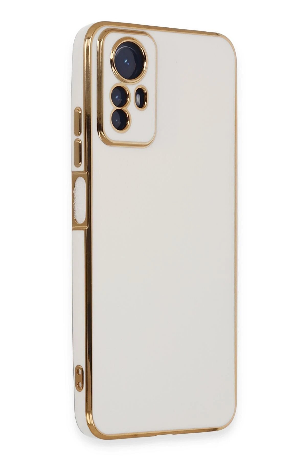 Xi̇aomi̇ Redmi̇ Note 12S Kılıf Volet Si̇li̇kon - Beyaz - Dropx2183-2718