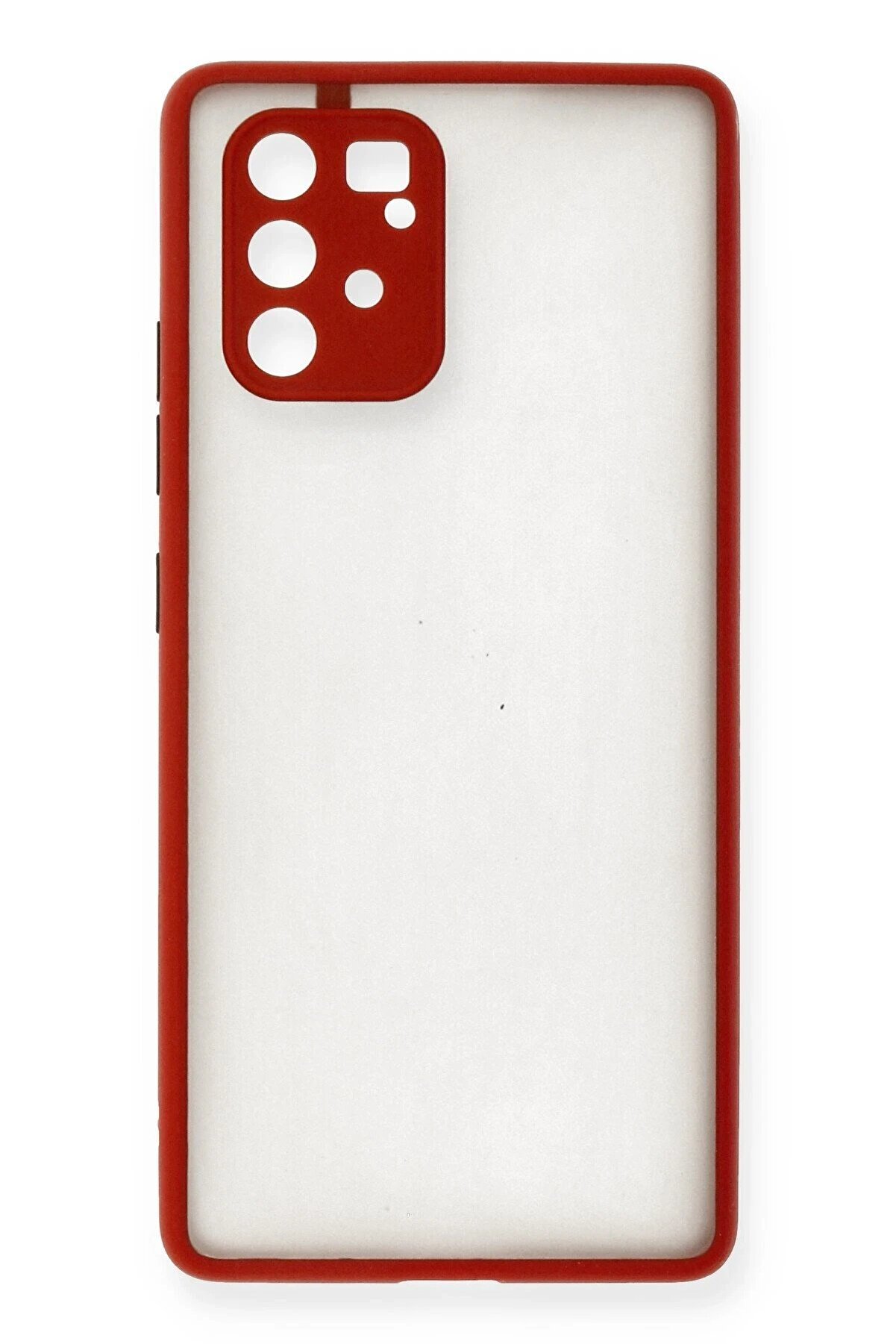 Samsung Galaxy A91 / S10 Li̇te Kılıf Montreal Si̇li̇kon Kapak - Kırmızı - Dropx5250-3333