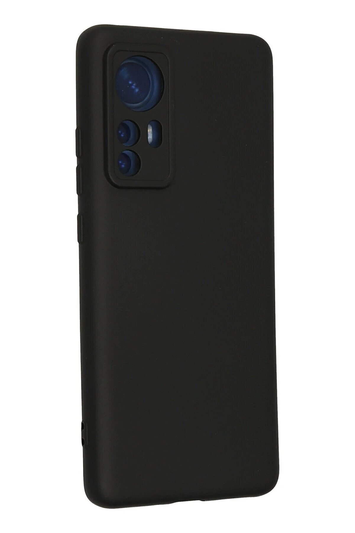 Xi̇aomi̇ Mi̇ 12 Kılıf Nano İçi̇ Kadi̇fe Si̇li̇kon - Si̇yah - Dropx6051-9876