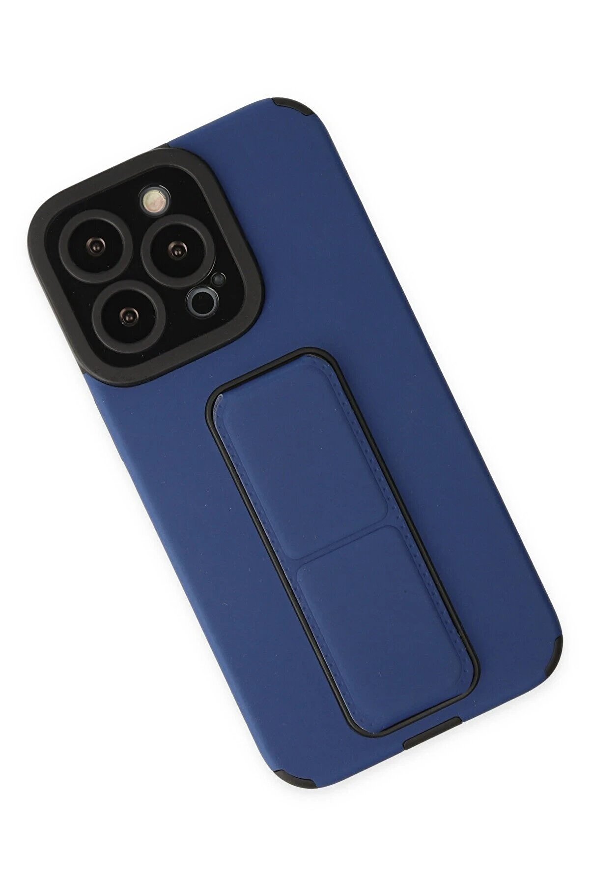 İphone 13 Pro Kılıf Mega Standlı Si̇li̇kon - Mavi̇ - Dropx8163-5523