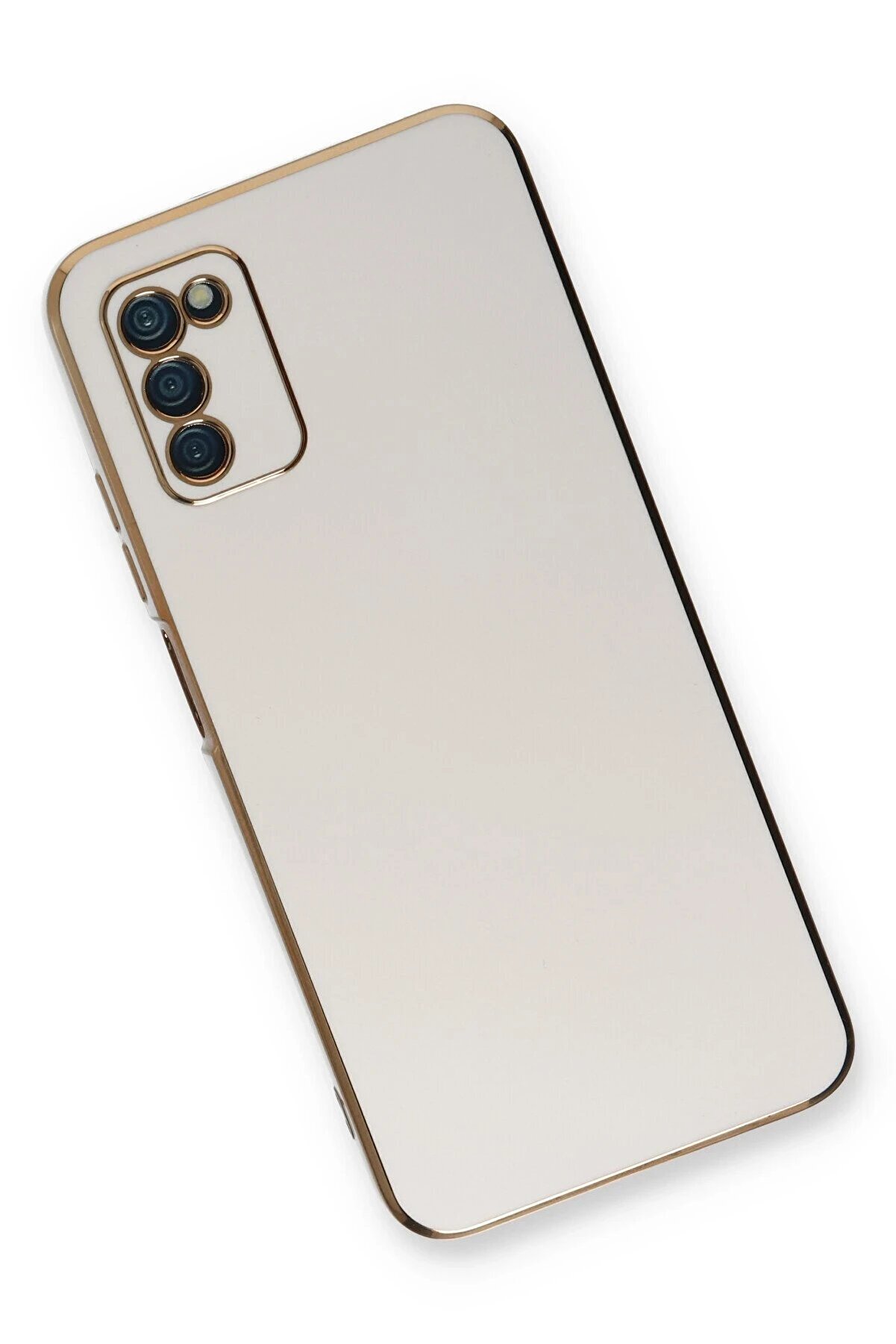 Samsung Galaxy A03S Kılıf Volet Si̇li̇kon - Beyaz - Dropx6690-5069