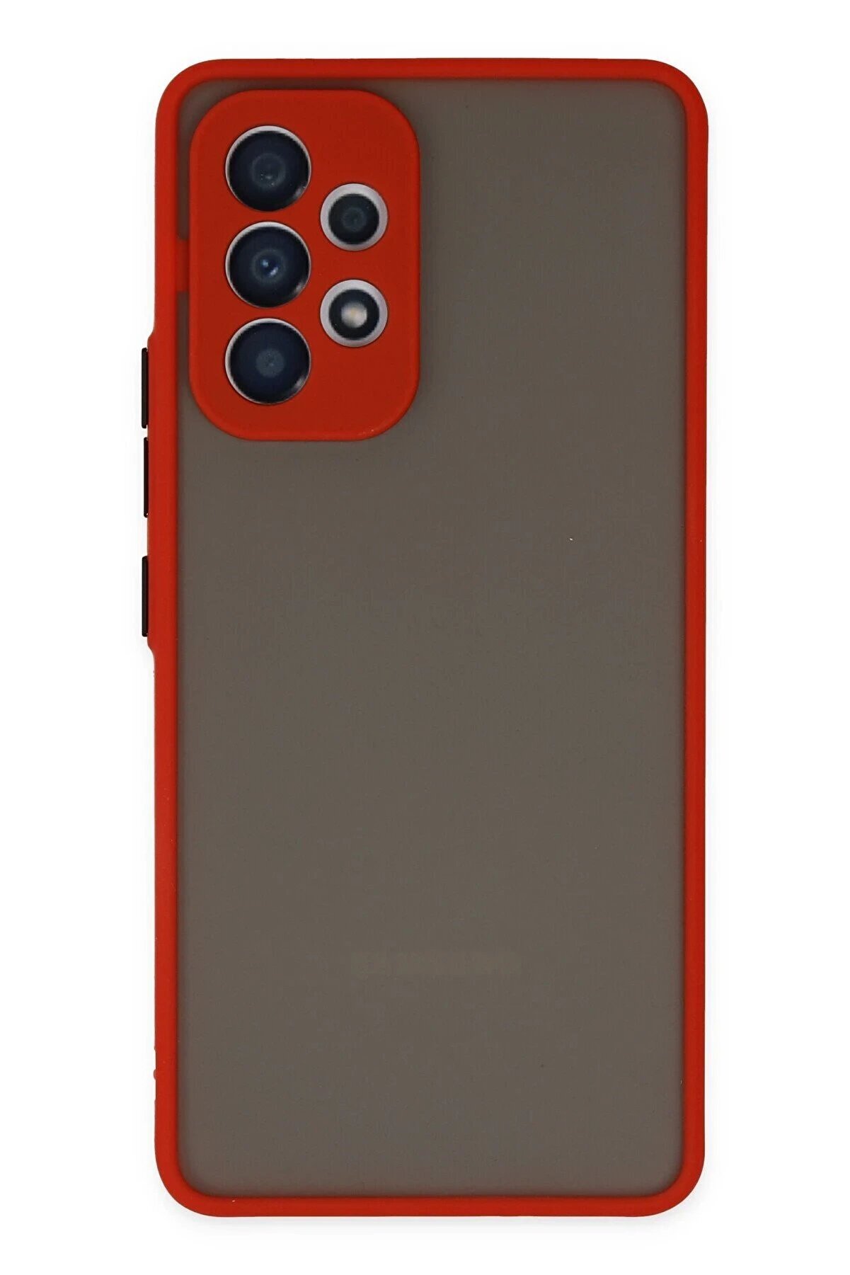 CepteToptan Samsung Galaxy A73 5G Kılıf Montreal Silikon Kapak - Kırmızı - DROPX9705-3842