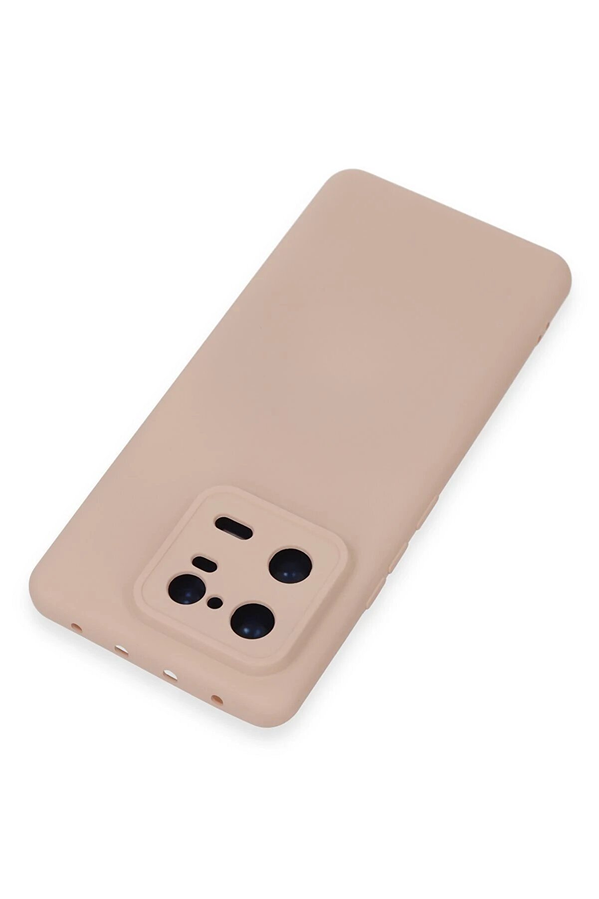 Xi̇aomi̇ Mi̇ 13 Pro Kılıf Nano İ&ccedil;i̇ Kadi̇fe Si̇li̇kon - Pudra - Dropx4880-9375